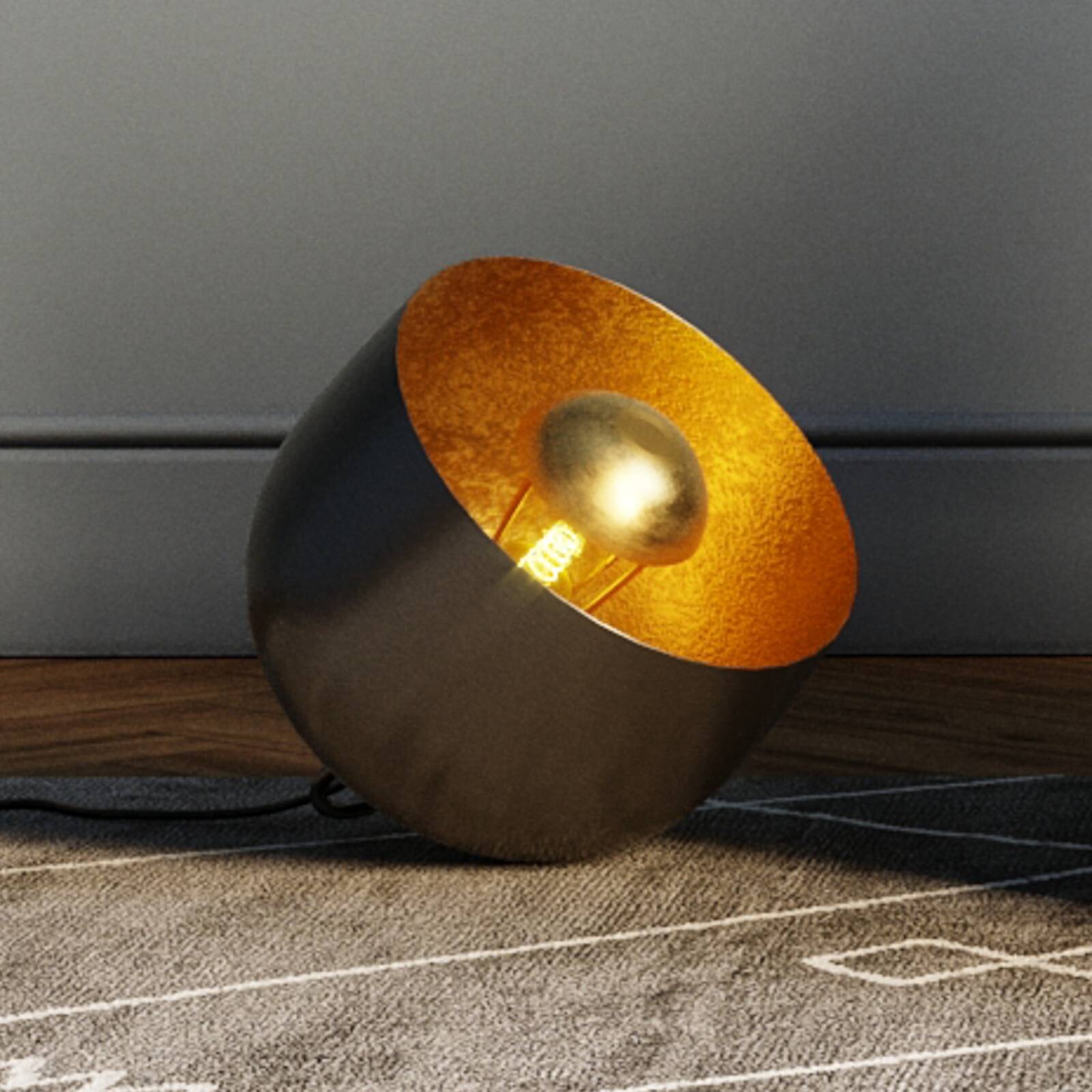 KARE Apollon stojacie svietidlá, čierna, Ø 28 cm