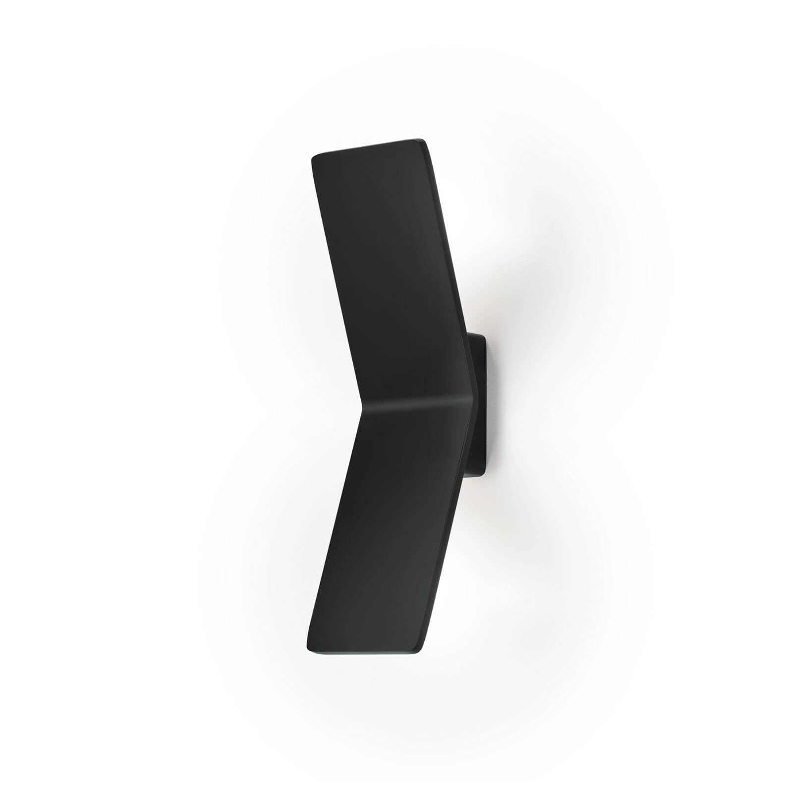 LED nástenné svietidlo Ada, čierne, hliník, 2 svetlá