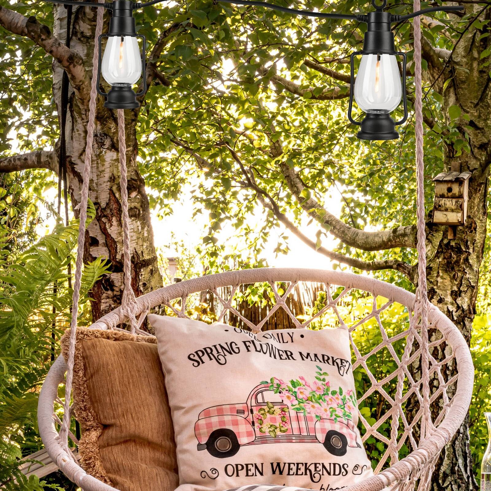 LED reťazové svetlá Garlands, dĺžka 1000 cm, čierne, 10-pl.