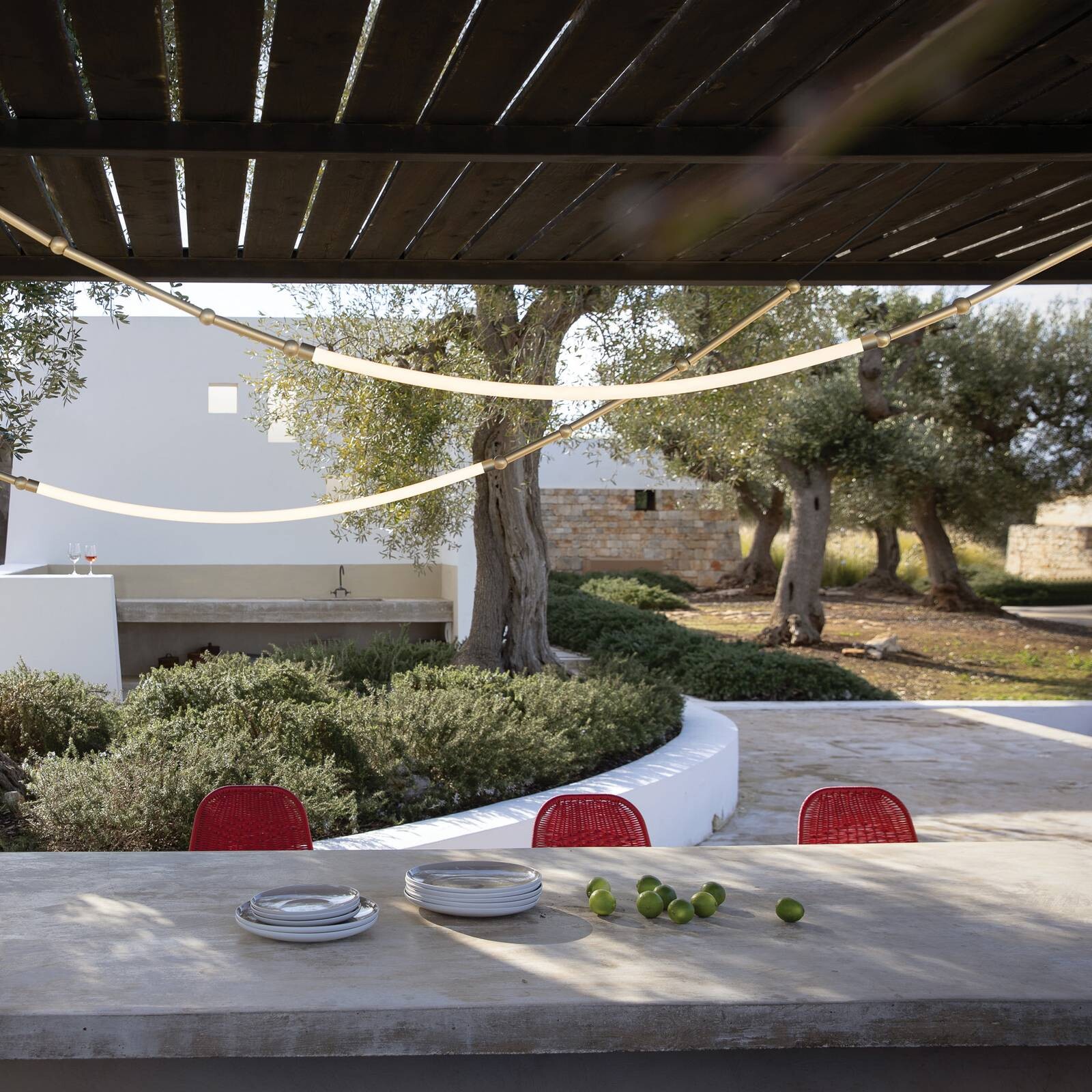 Karman Leda LED závesné svietidlo IP65 1-light bronz