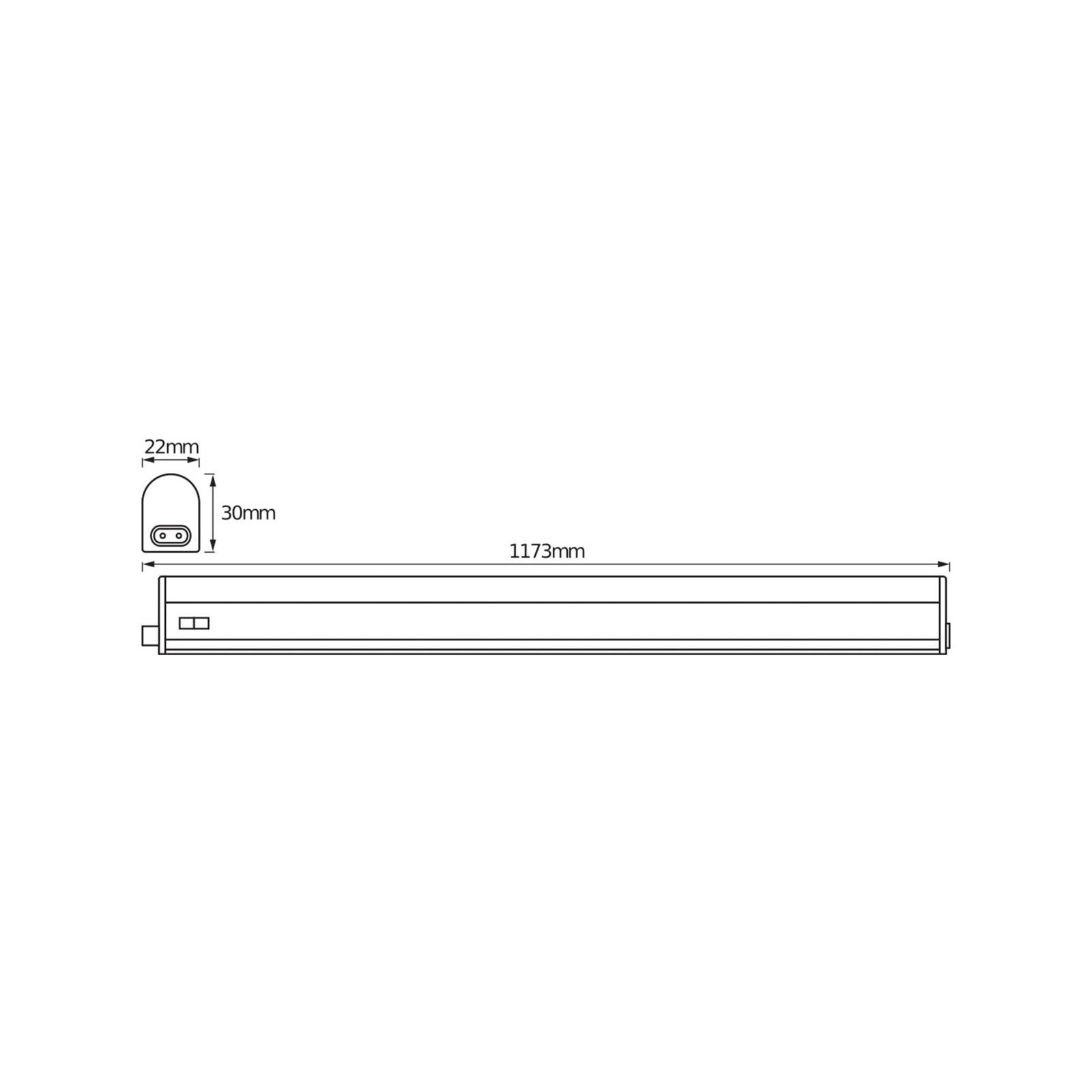 OSRAM LED svetelná lišta SWITCH BATTEN, 117 cm, 3 000 K, biela