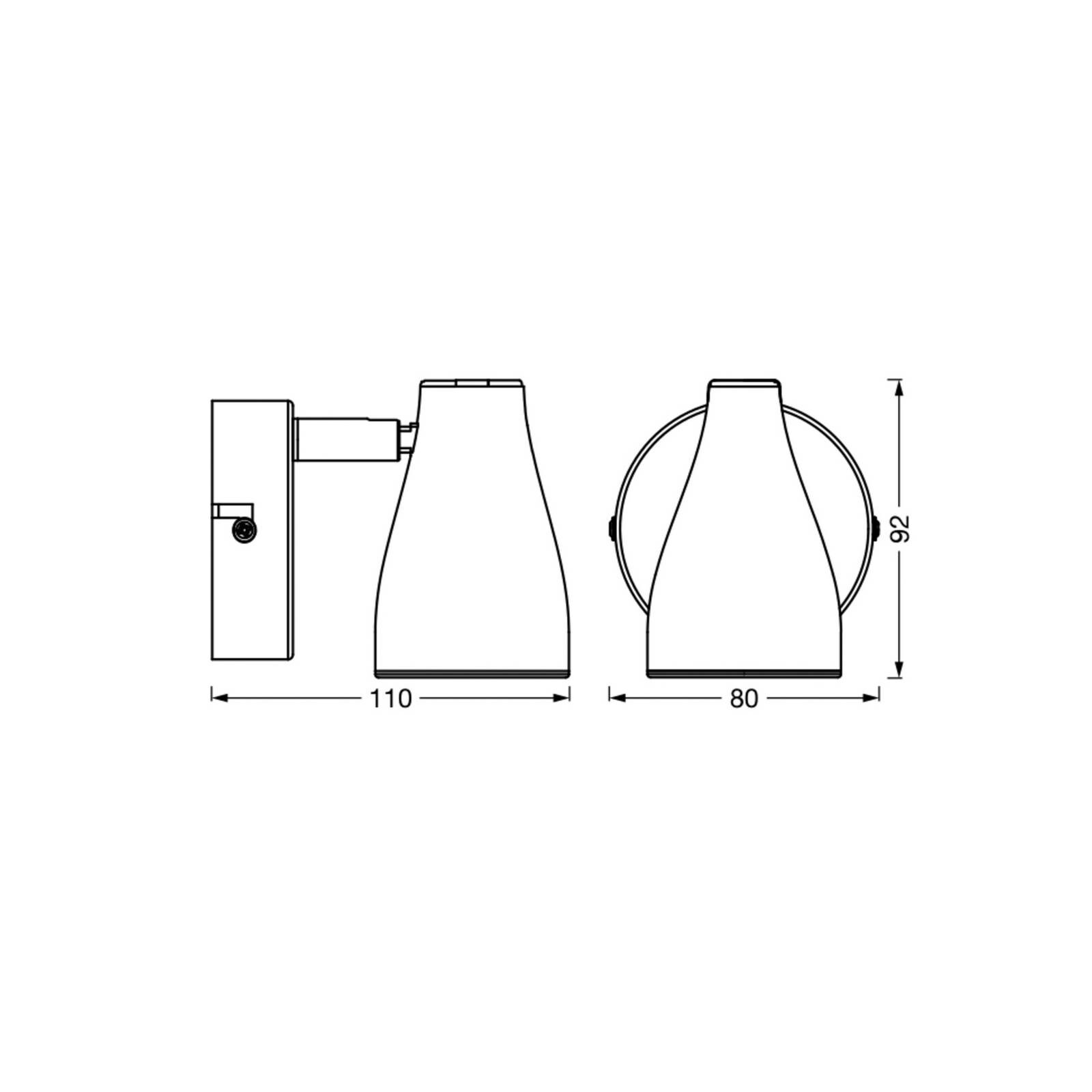 OSRAM stropné bodové svetlá PEAR, biely, 1-pl. GU10-LED 2 700 K