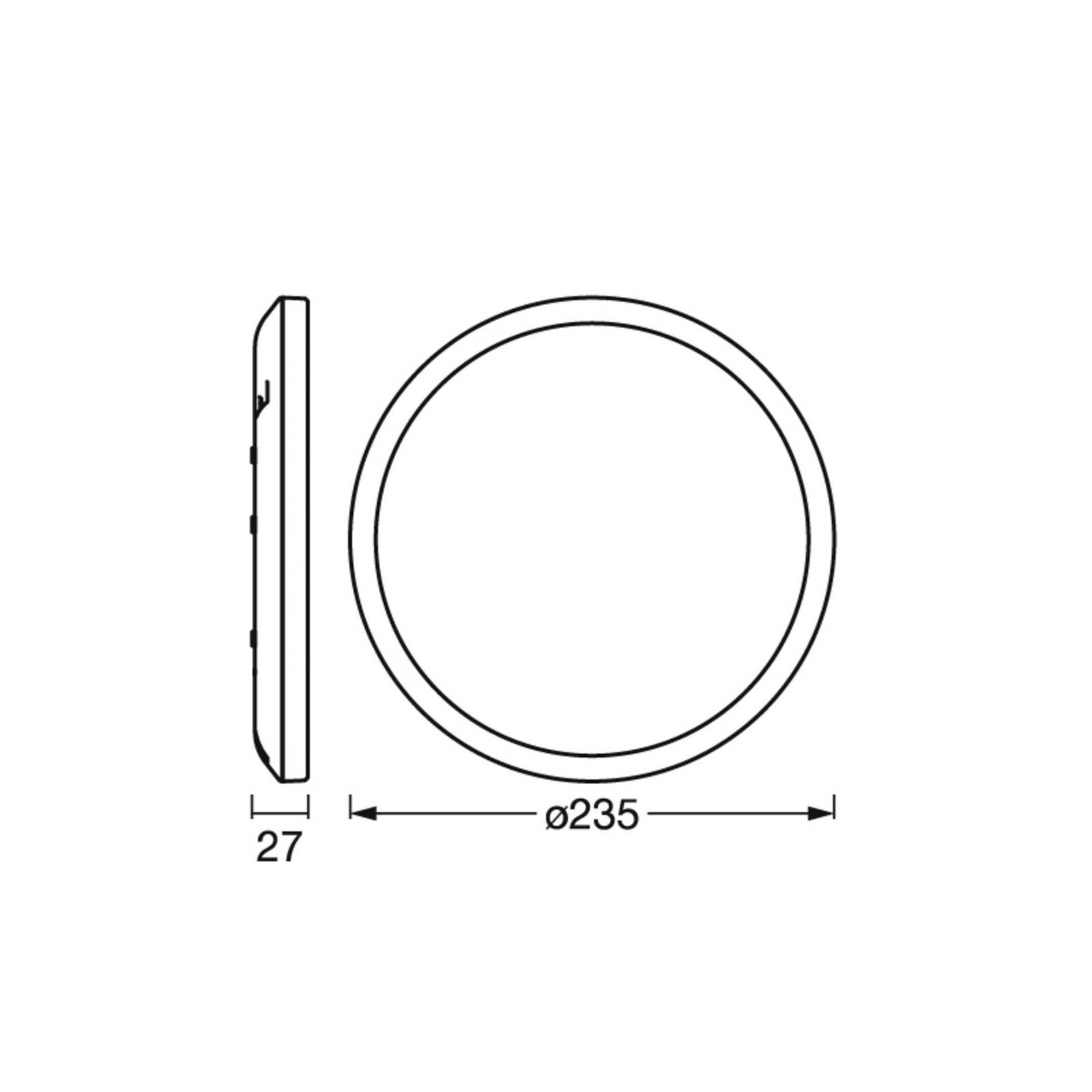 OSRAM stropné LED svetlo ORBIS ULTRA SLIM, biele, Ø 24 cm, stmievateľné