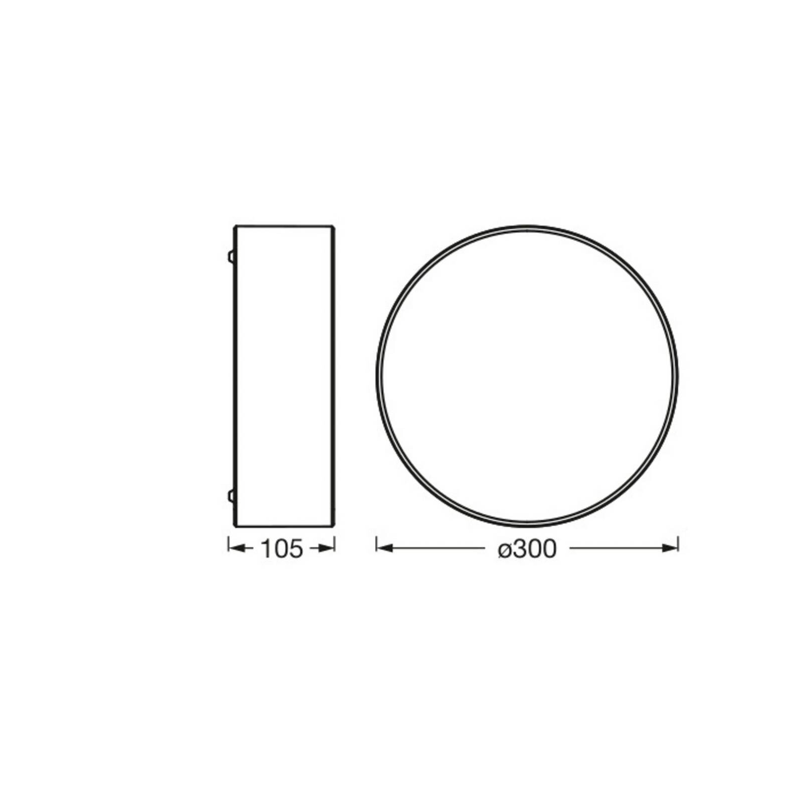 Stropné svietidlo OSRAM ORBIS PARIS, hnedé, Ø 30 cm, textil, E27