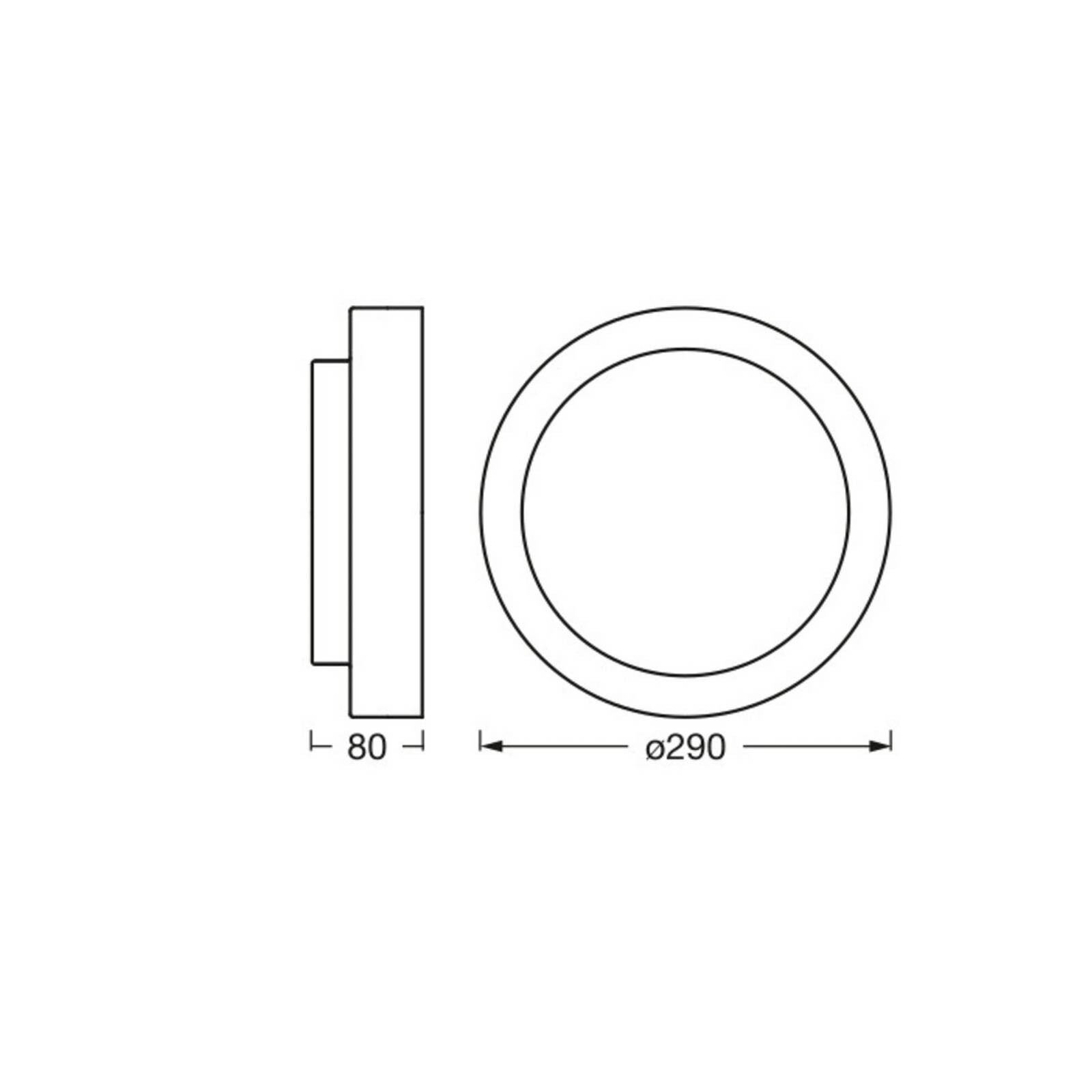 Stropné svietidlo OSRAM ORBIS MADRID, drevo, Ø 29 cm, kov/sklo