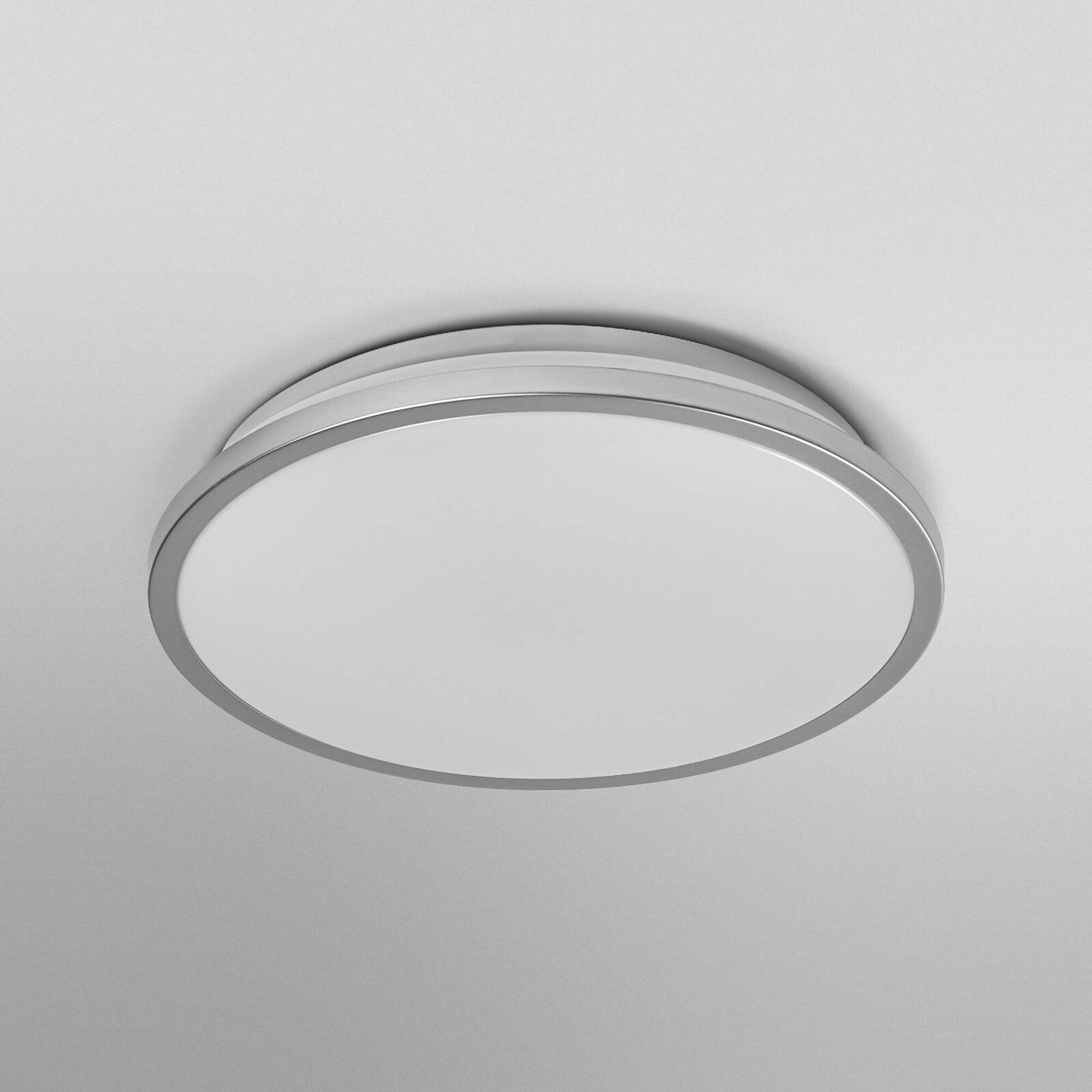 OSRAM stropné LED svetlo ORBIS DUBLIN, Ø 30 cm, strieborný kov