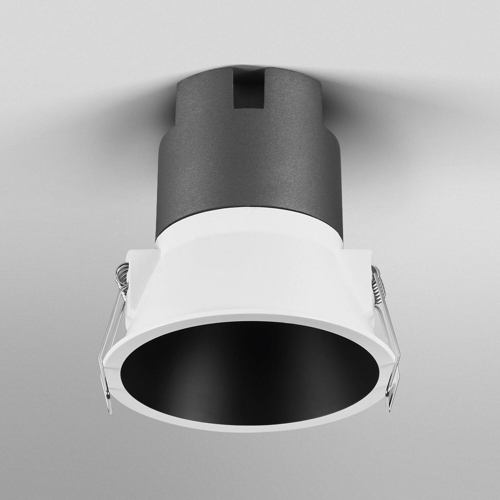 OSRAM LED-Einbauspot TWIST, biela/čierna 840 Ø 9,3 cm kov