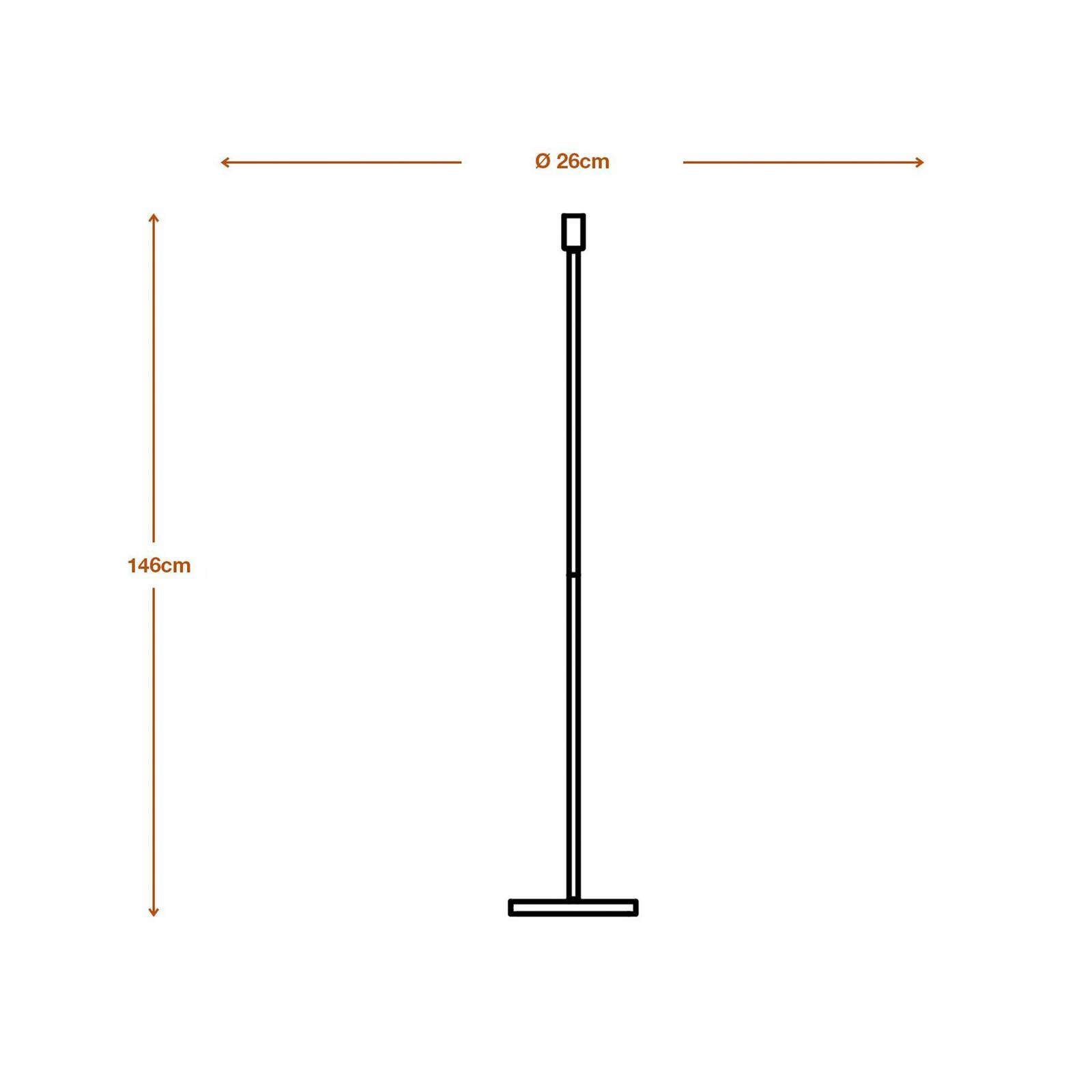 Stojacia lampa OSRAM DECOR STICK, tmavošedá, výška 146 cm, 1 x E27