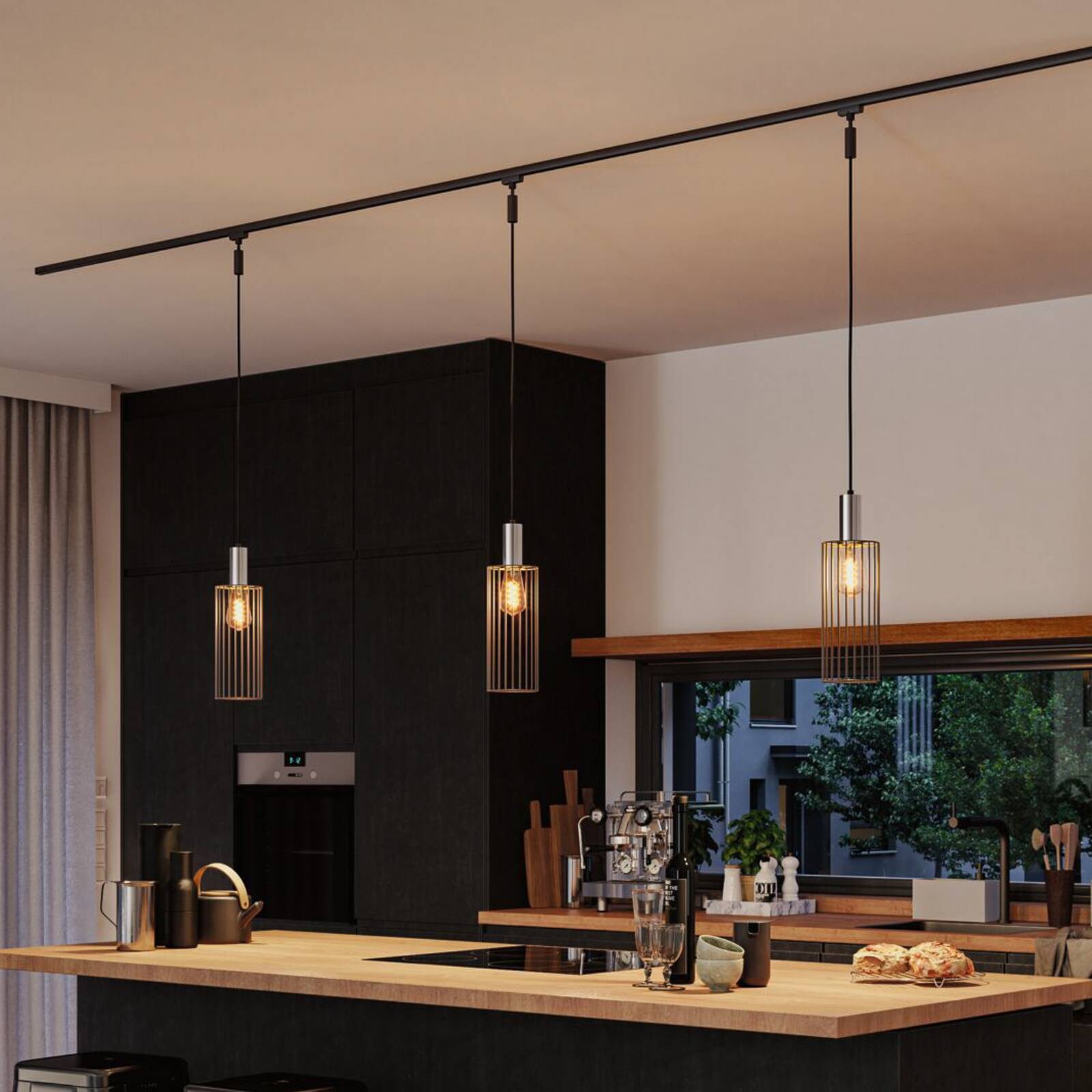 Paulmann URail tienidlo na lampu Biraha 2Easy, antracitová, Ø 12 cm