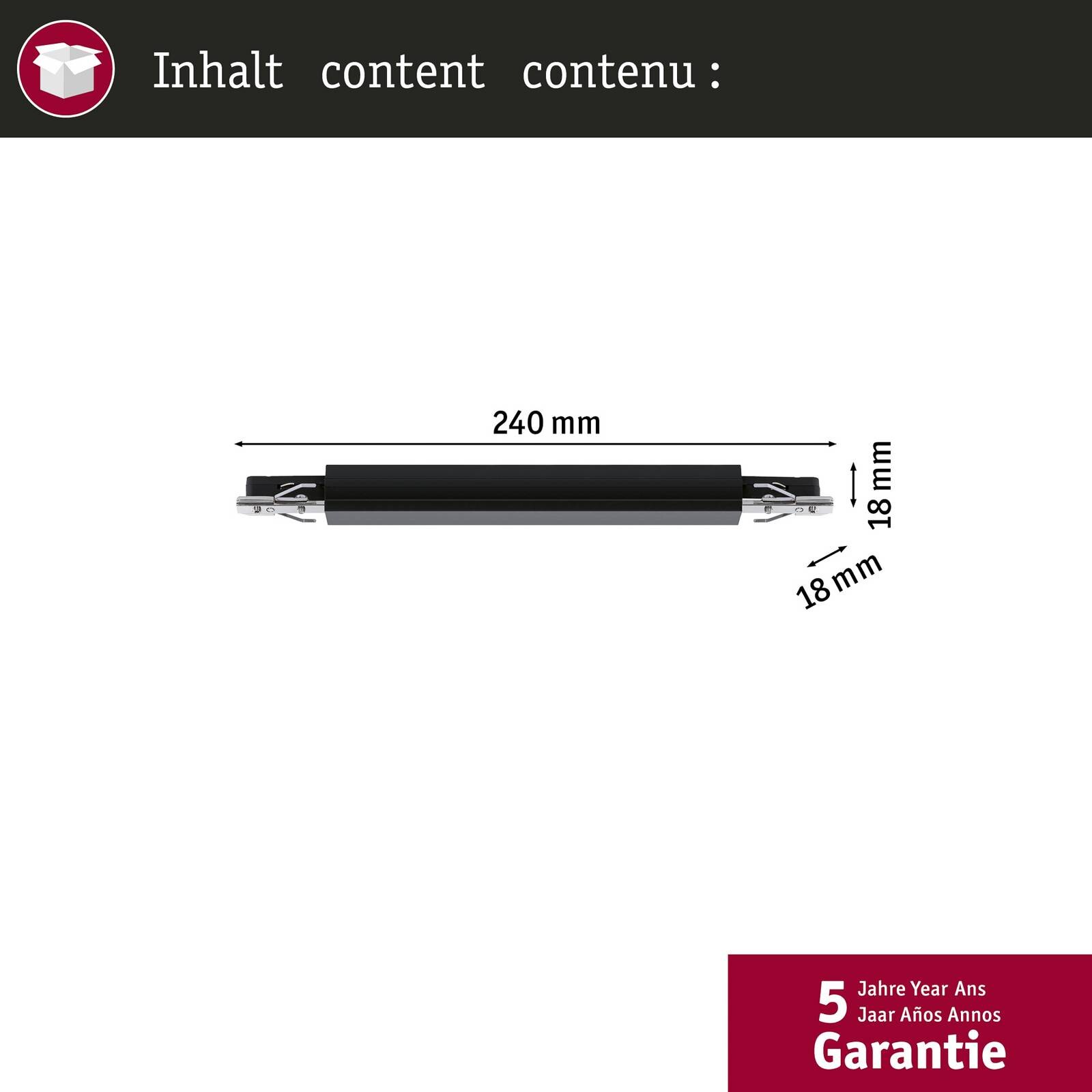 Paulmann URail adaptér na lištu Zigbee stmievač/vypínač čierny