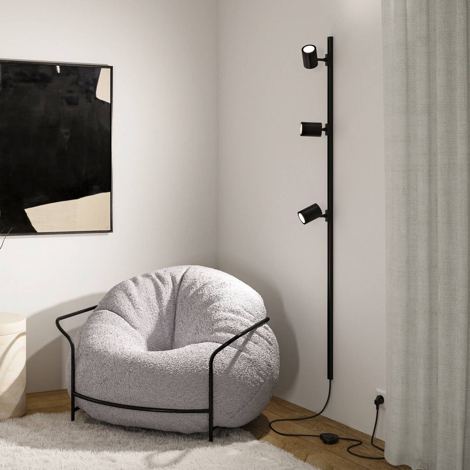 Paulmann URail LED bodové svetlá Luxe Zigbee čierne matné GU10