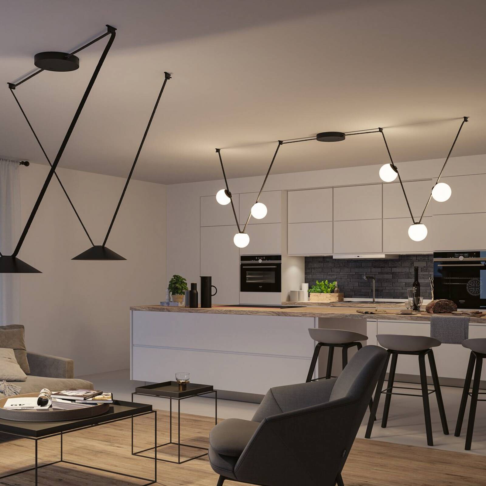 Paulmann ULine inštalačná sada 230/48 V, max. 150 W, čierna