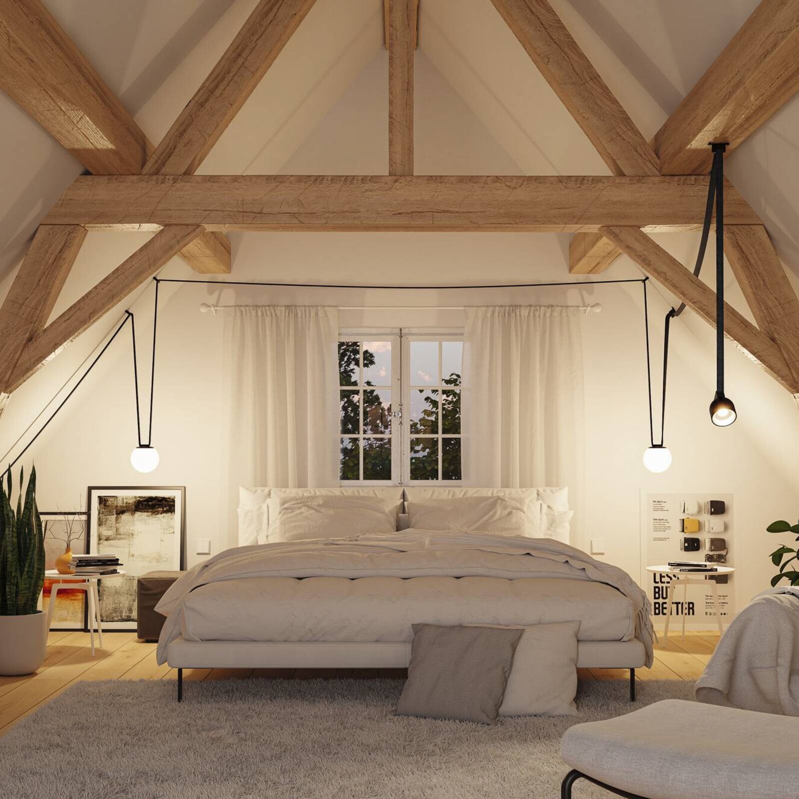 Paulmann ULine držiak na opasok, rovný, sada 2 ks, čierny