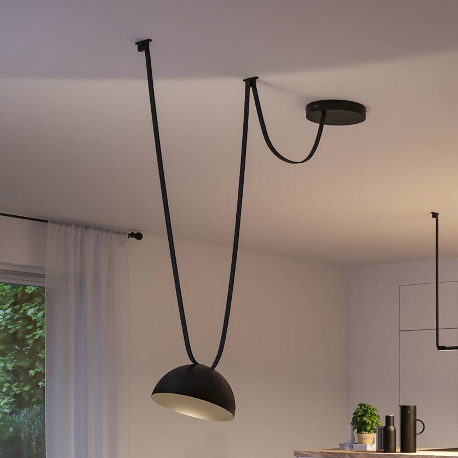 Paulmann ULine štartovací set Bol, čierny, dĺžka pásu 5 m