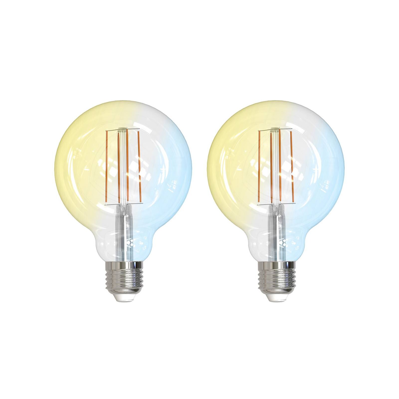 LUUMR Smart LED E27 G95 7W ZigBee Tuya Philips Hue sada 2
