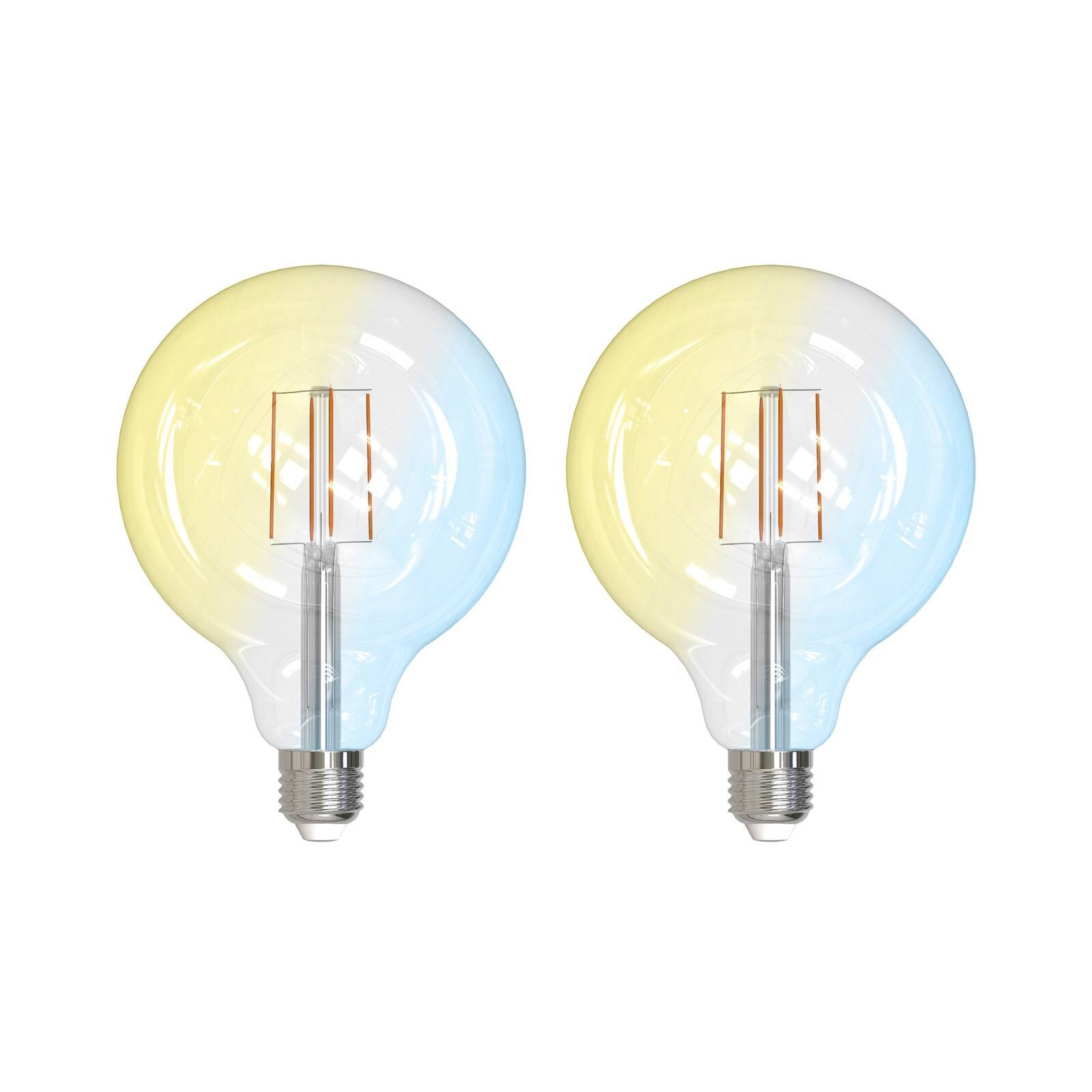 LUUMR Smart LED E27 G125 7W ZigBee Tuya Philips Hue sada 2