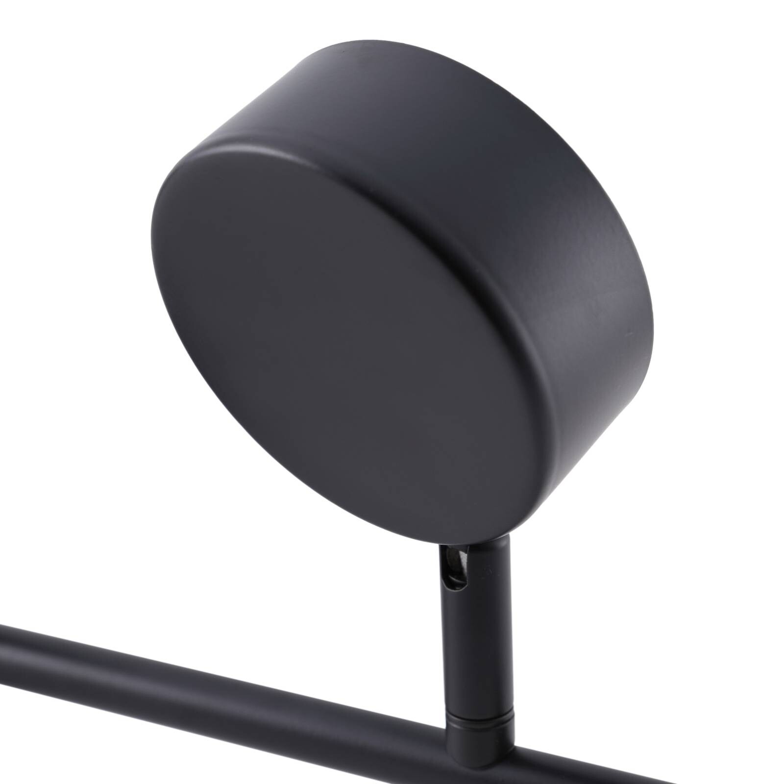 Lindby reflektor Jyla, čierny, šošovka, 4 200 K, 3 svetlá, GX53