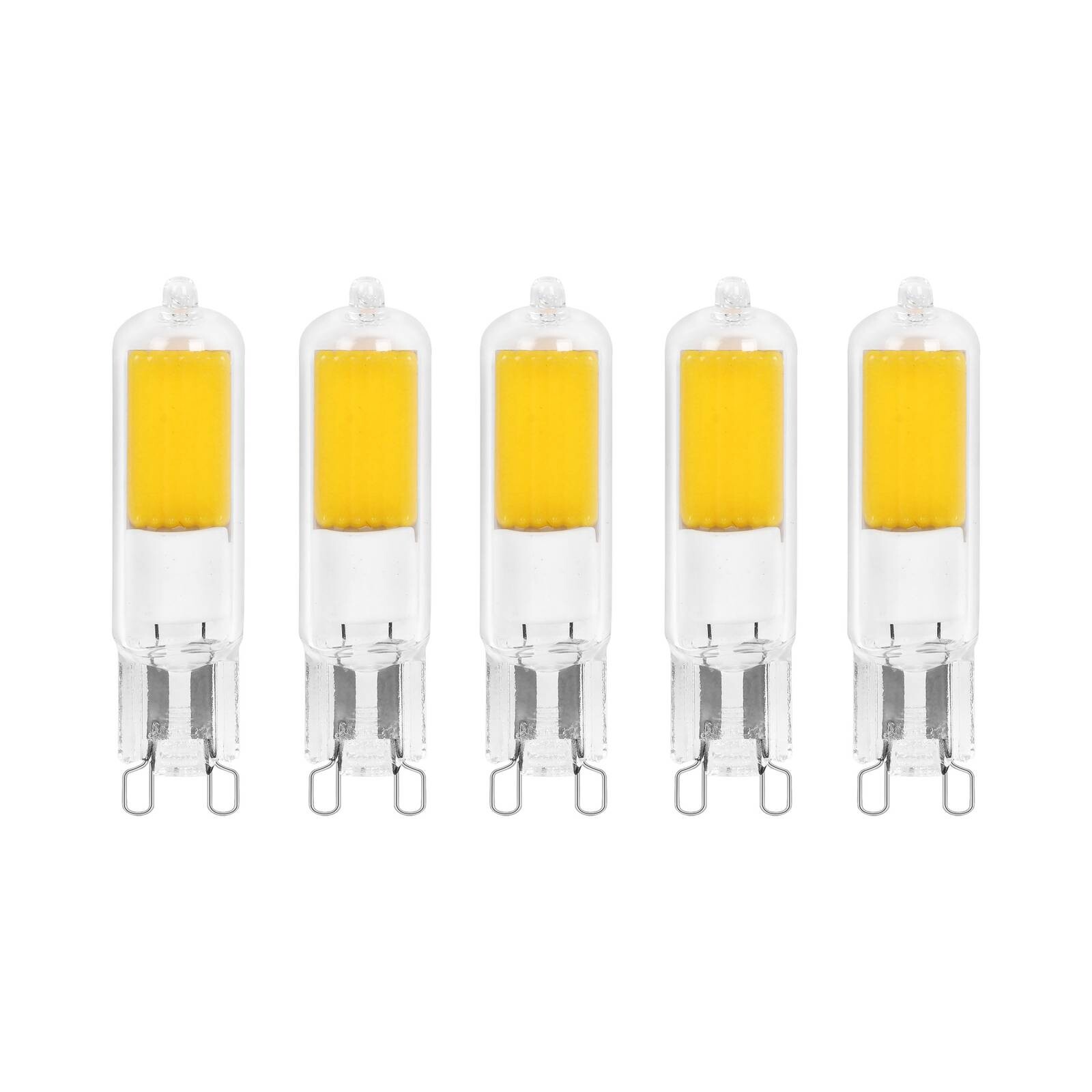 Žiarovka Arcchio LED s kolíkovou päticou, G9, 2,2 W, 3000K, sada 5 kusov