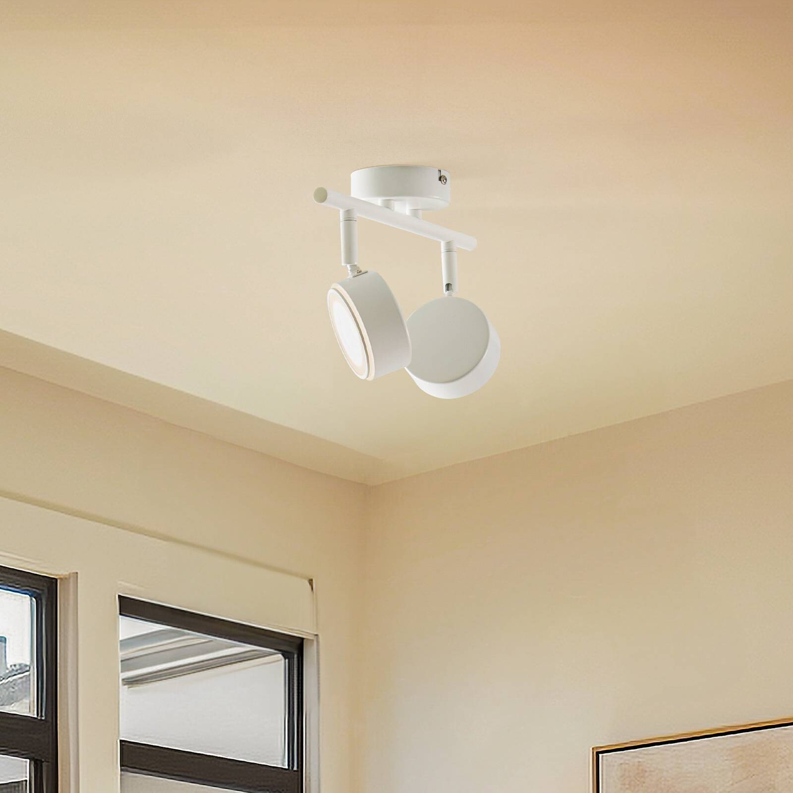 Lindbyho reflektor Jyla, biely, 2 700 K, 2 svetlá, GX53