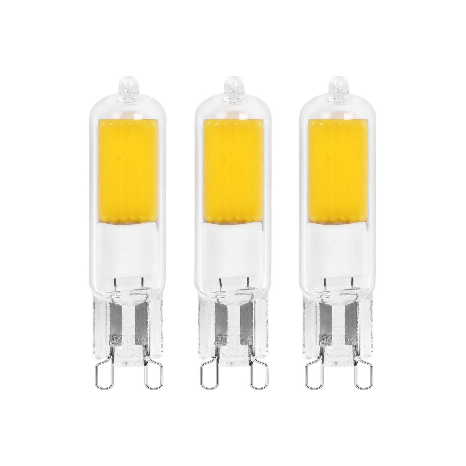 Žiarovka Arcchio LED s kolíkovou päticou, G9, 2,2 W, 2700K, sada 3 kusov