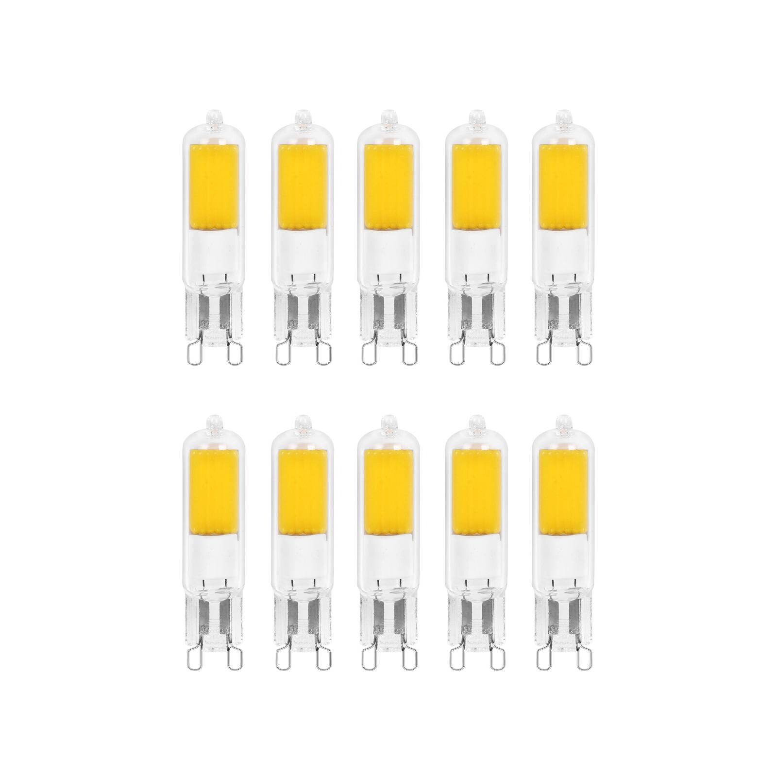 Žiarovka Arcchio LED s kolíkovou päticou, G9, 2,2 W, 3000K, sada 10 kusov