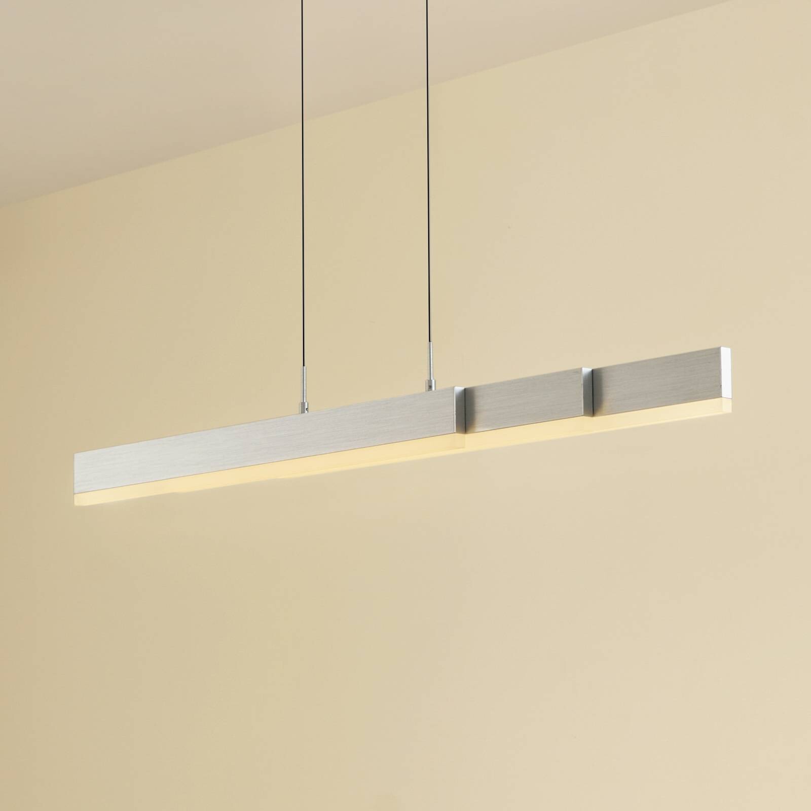 Lucande LED závesné svietidlo Torven, hliník, CCT, stmievateľné