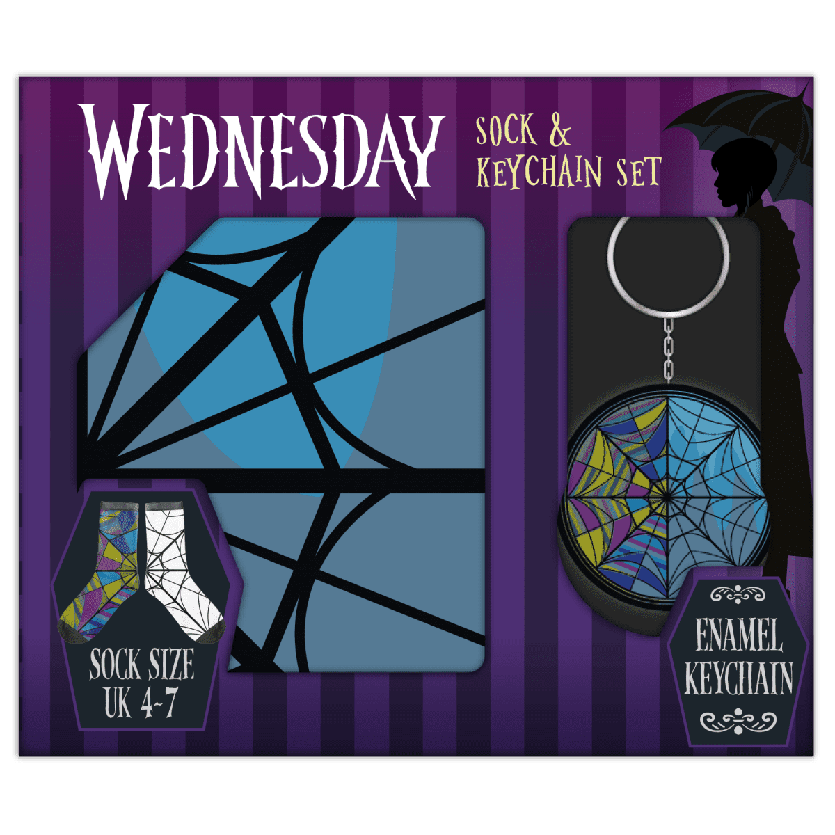 Wednesday darčekový set kľúčenka a ponožky