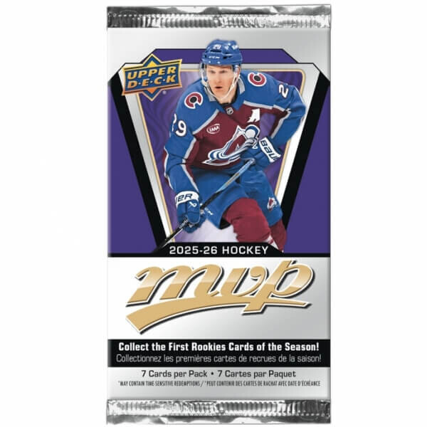 Upper Deck 2025-2026 NHL Upper Deck MVP Retail Balíček - hokejové karty