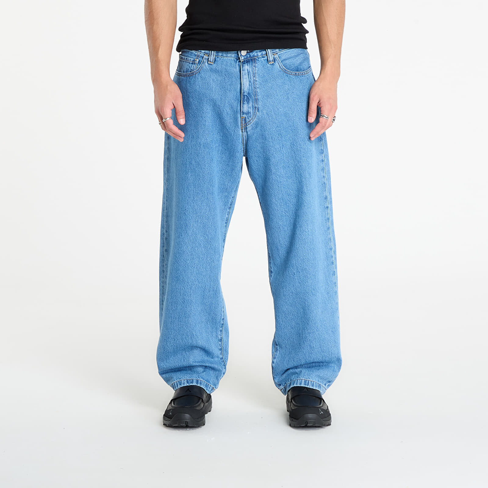 Kalhoty Carhartt WIP Landon Pant Blue Heavy Stone Wash 28