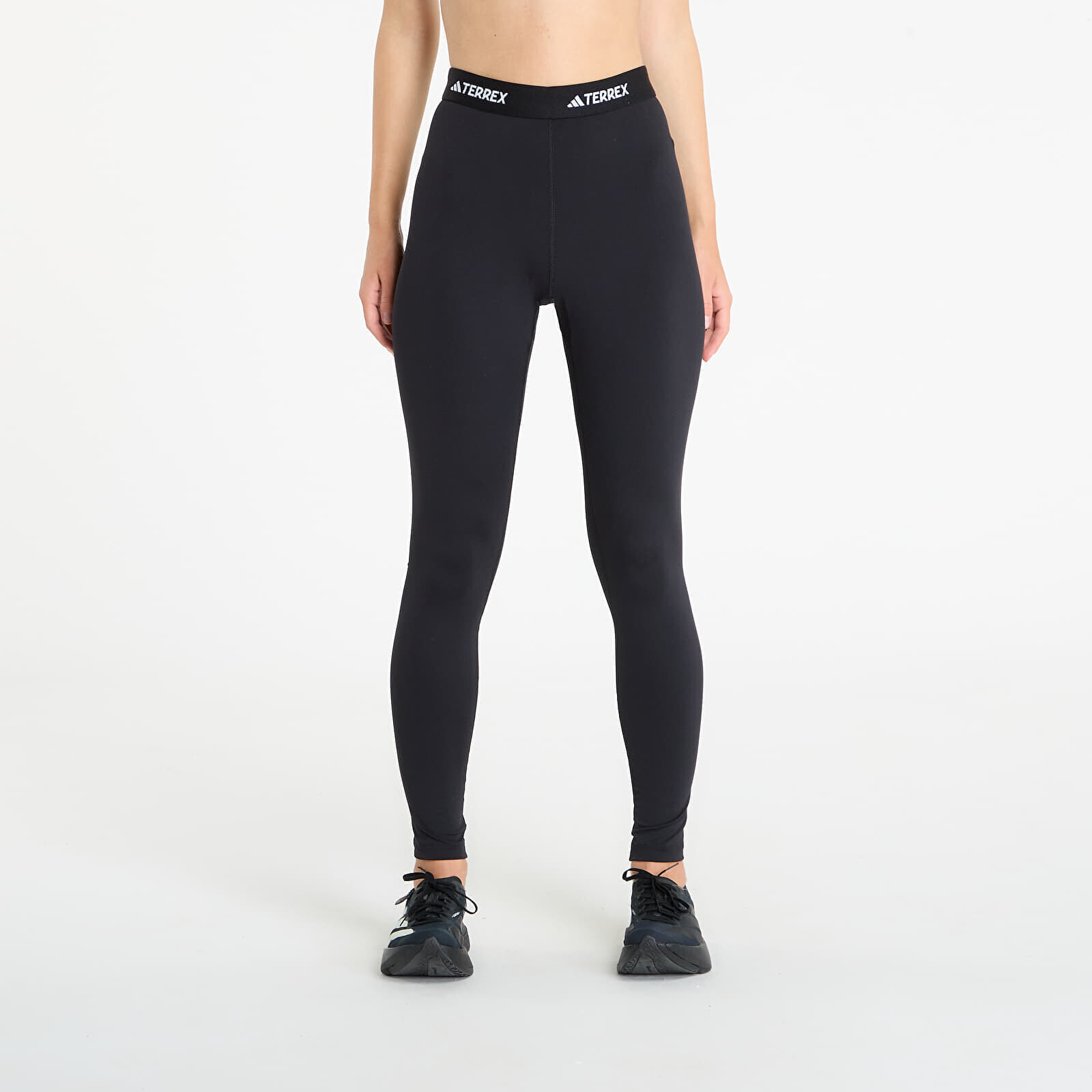 Legíny adidas Terrex Multi Synthetic Base Layer Leggings Black/ Black L