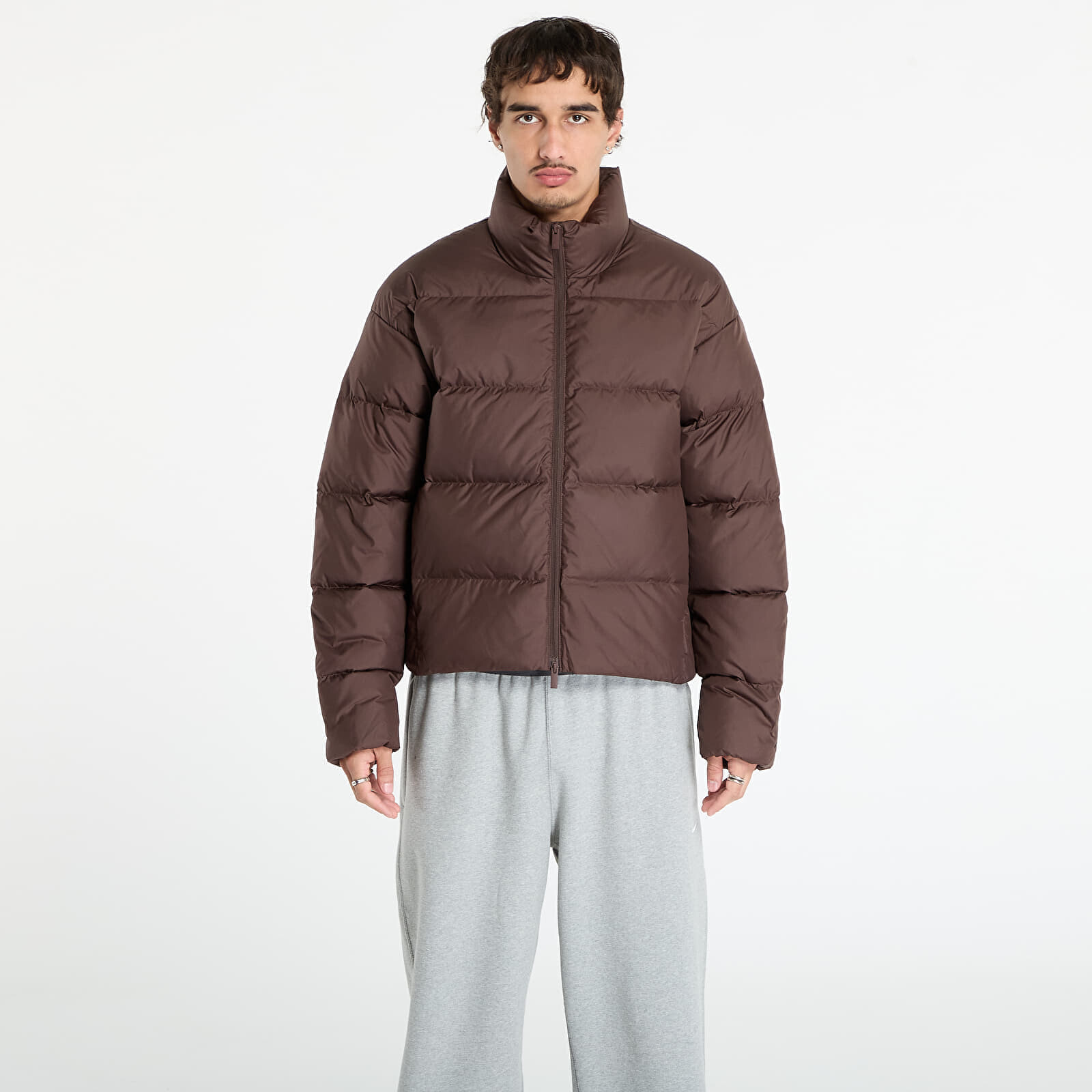 Bunda Jordan Flight Men's Down Puffer Jacket Baroque Brown/ Black L