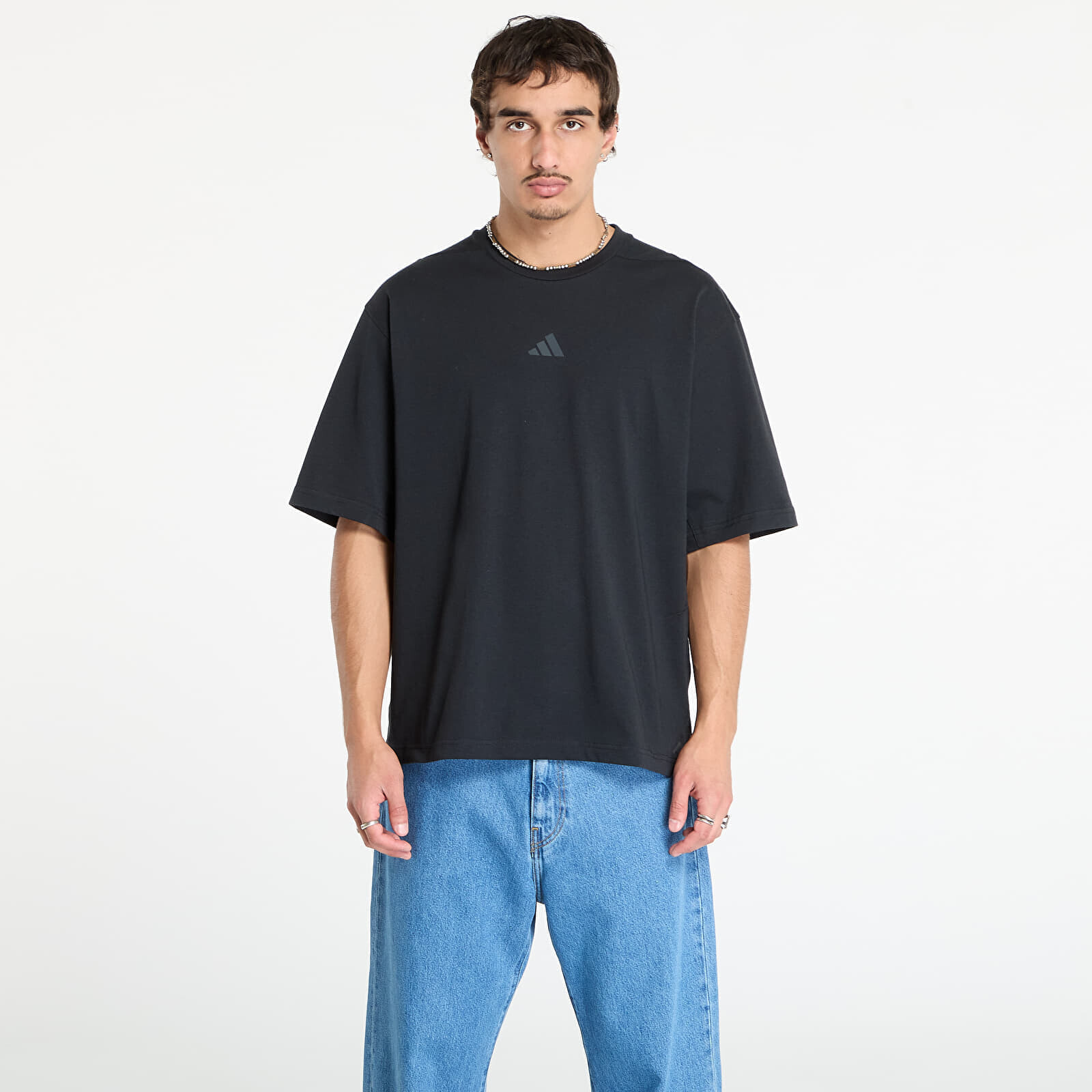 Tričko adidas Power Oversize T-Shirt Black L