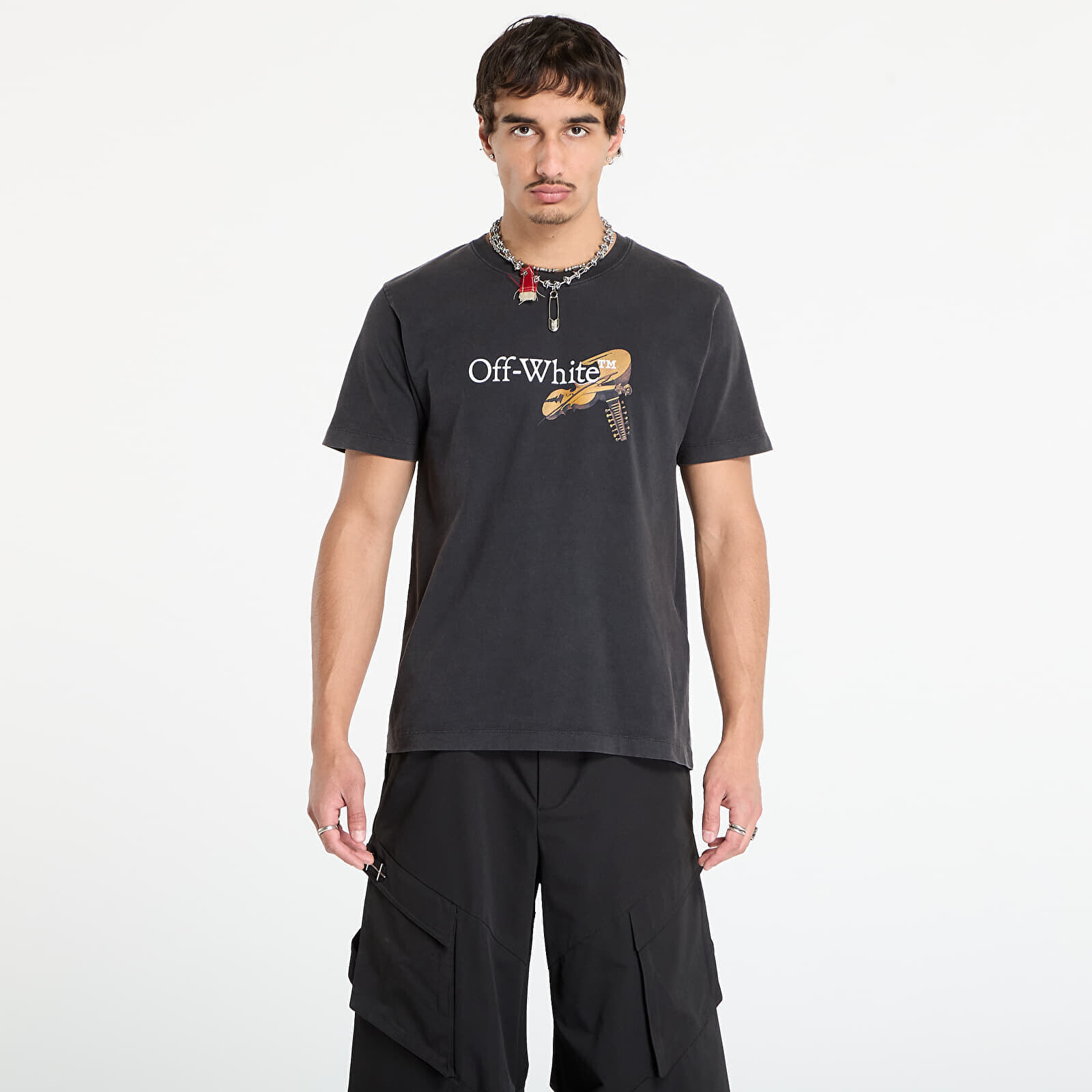 Tričko Off-White Cupid Arrow Slim S/S Tee Vintage Black M