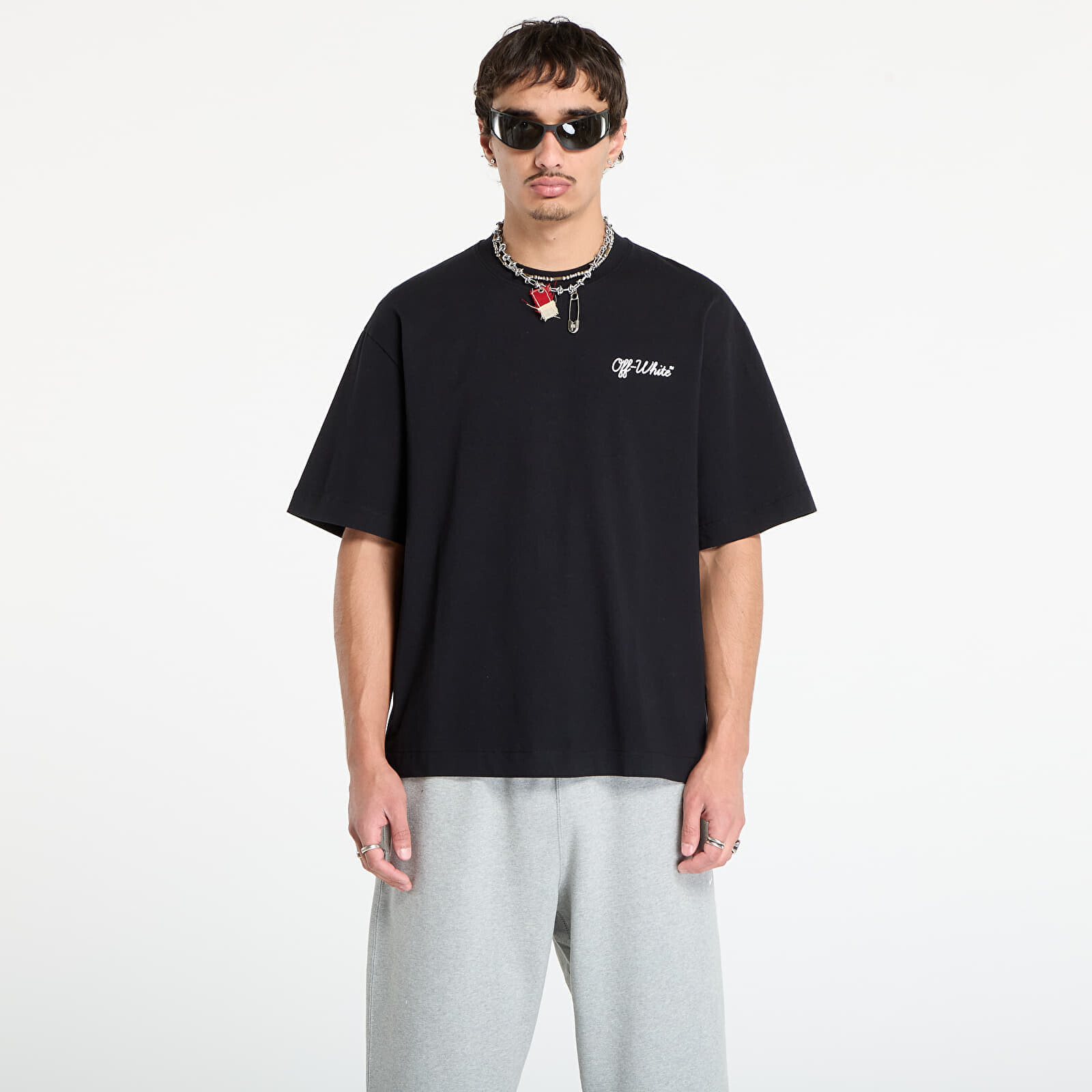 Tričko Off-White Script Skate S/S Tee Black/ White M