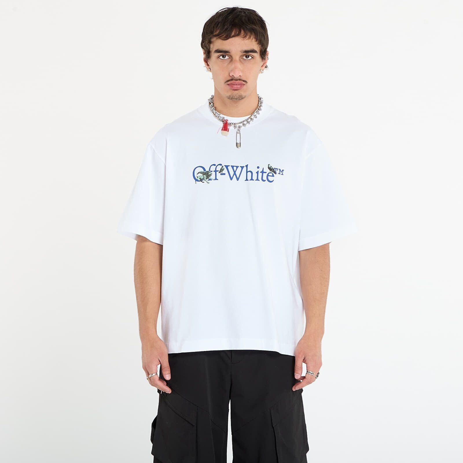 Tričko Off-White Grifon Arrow Skate S/S Tee White/ Nautical Blue L