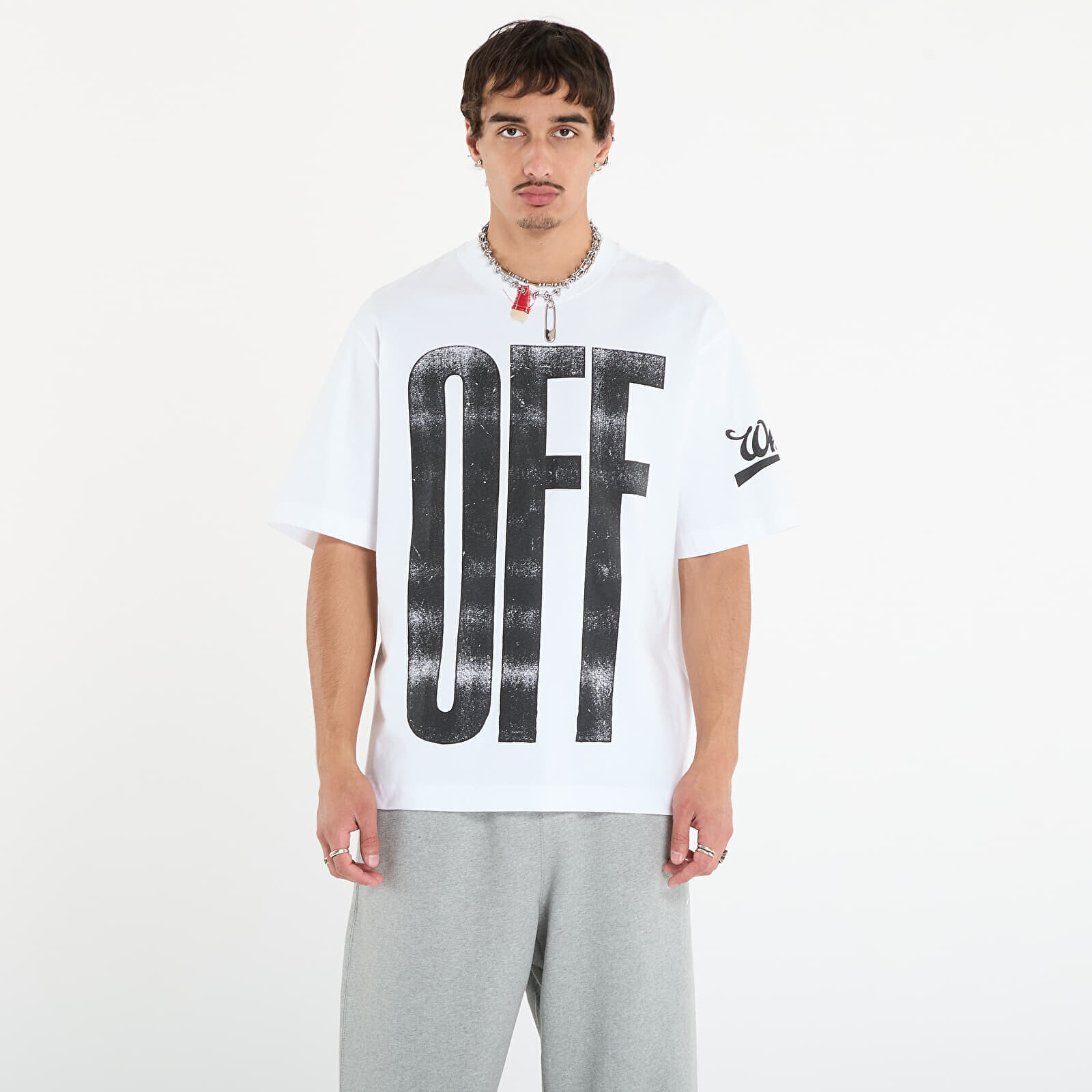 Tričko Off-White Big Off Diag Skate S/S Tee White/ Black M