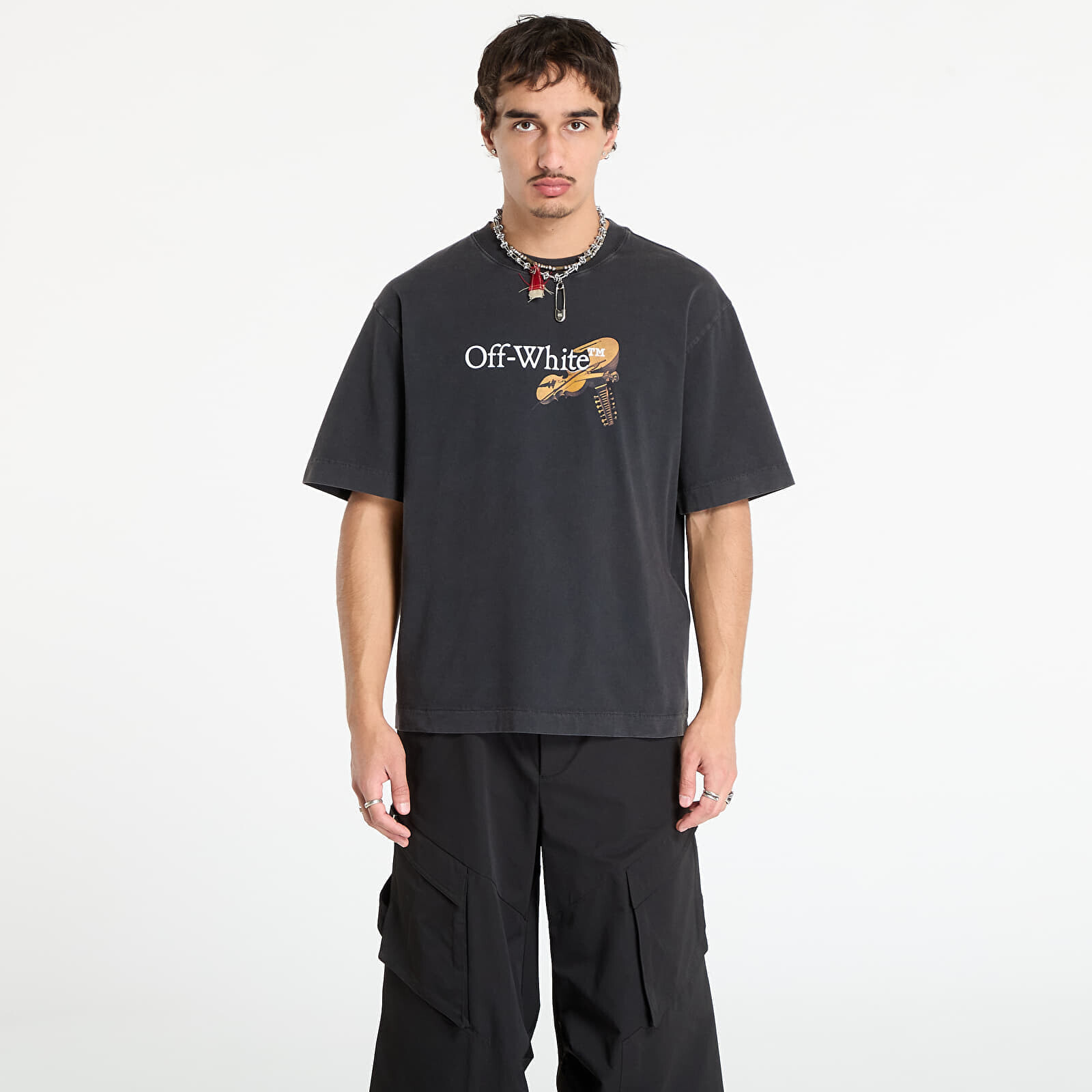 Tričko Off-White Cupid Arrow Skate S/S Tee Vintage Black M