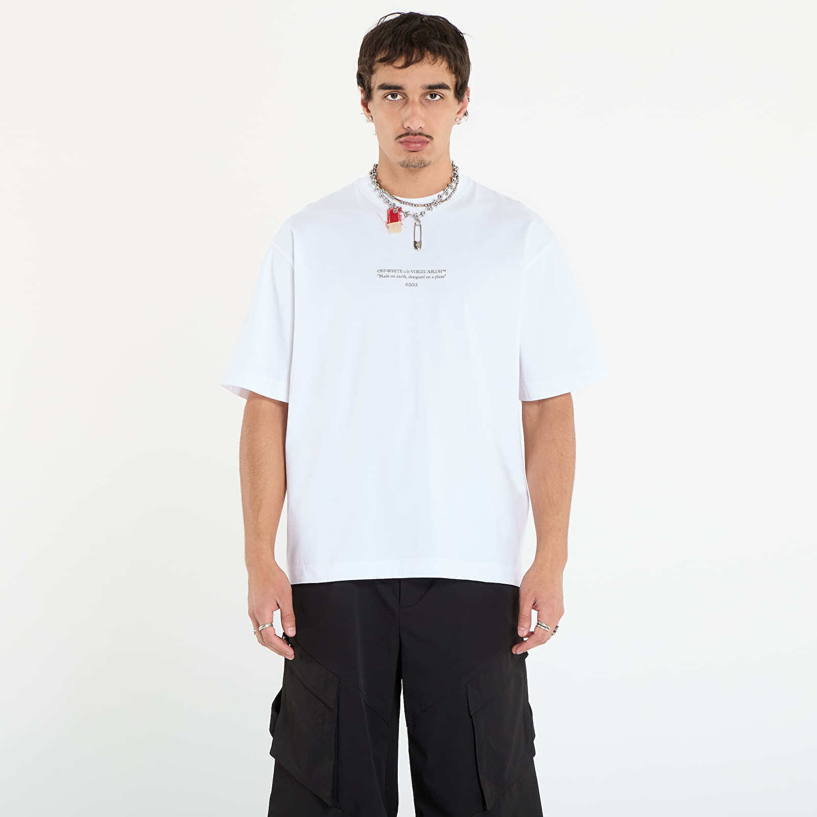 Tričko Off-White Statement Skate S/S Tee White/ Black M