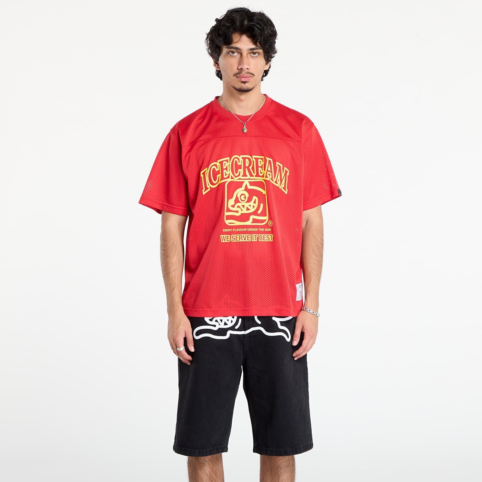 Dres Billionaire Boys Club Icecream Team Football Shirt Red L