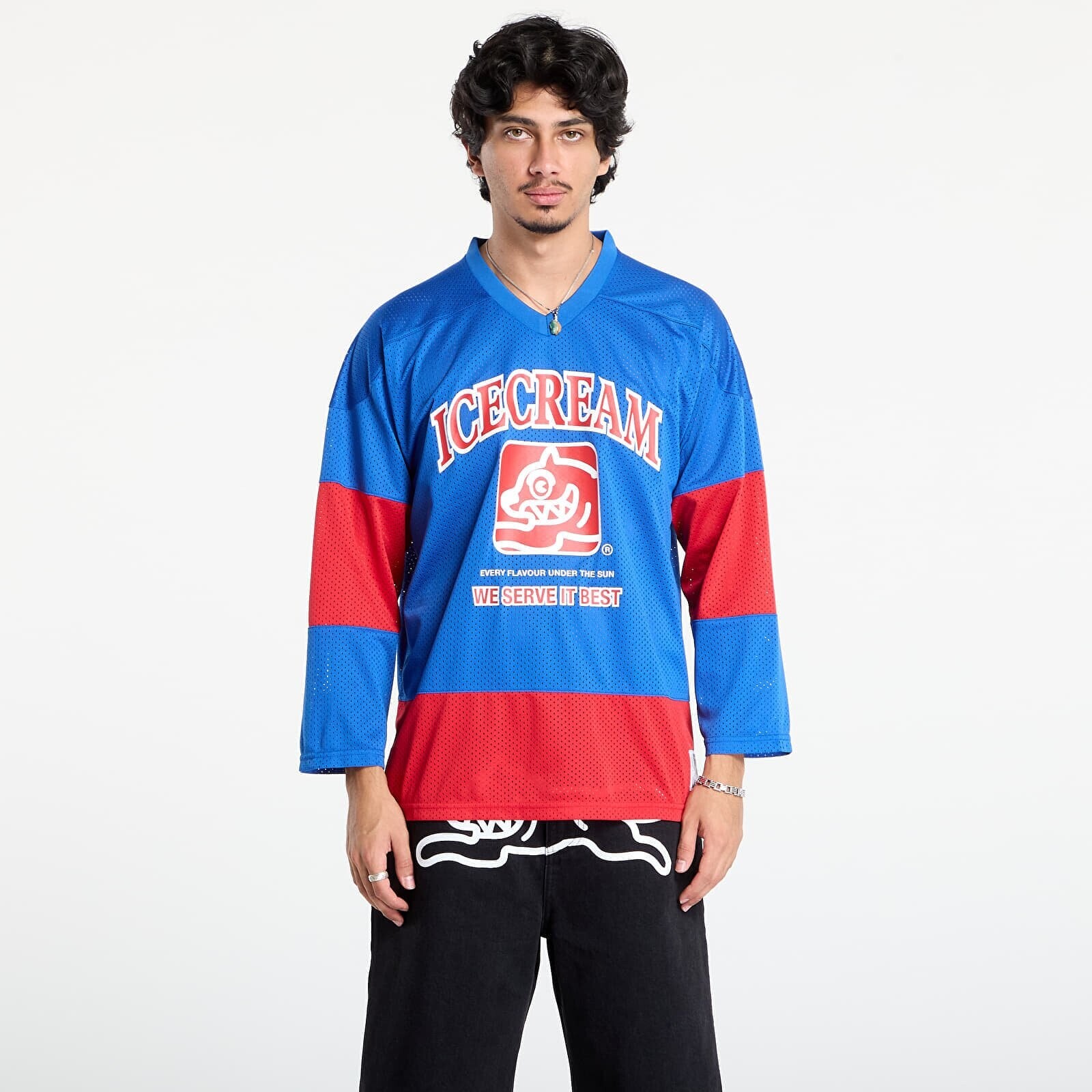 Dres Billionaire Boys Club Icecream Team Hockey Shirt Blue/Red L