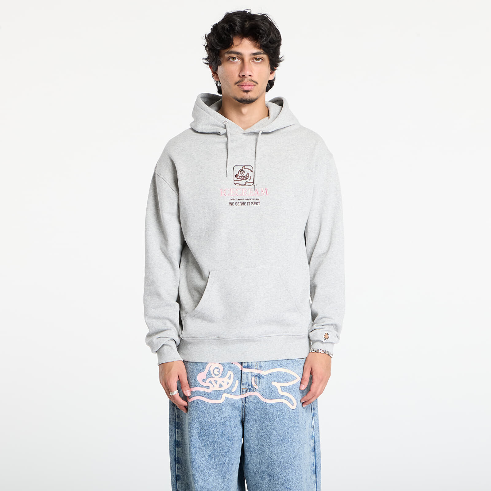 Mikina Billionaire Boys Club Icecream Serve It Best Popover Hood Heather Grey L