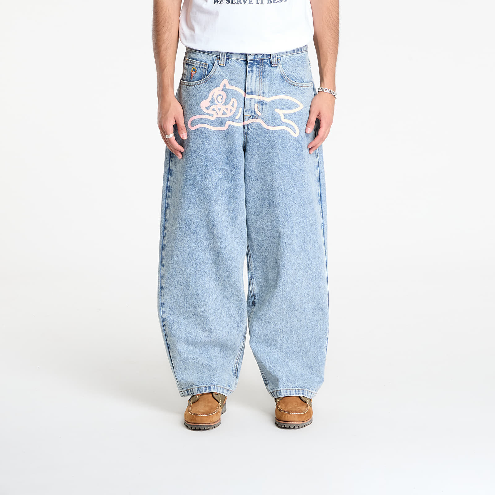 Kalhoty Billionaire Boys Club Icecream Running Dog Triple Scoop Denim Pants Heavy Wash Blue 34