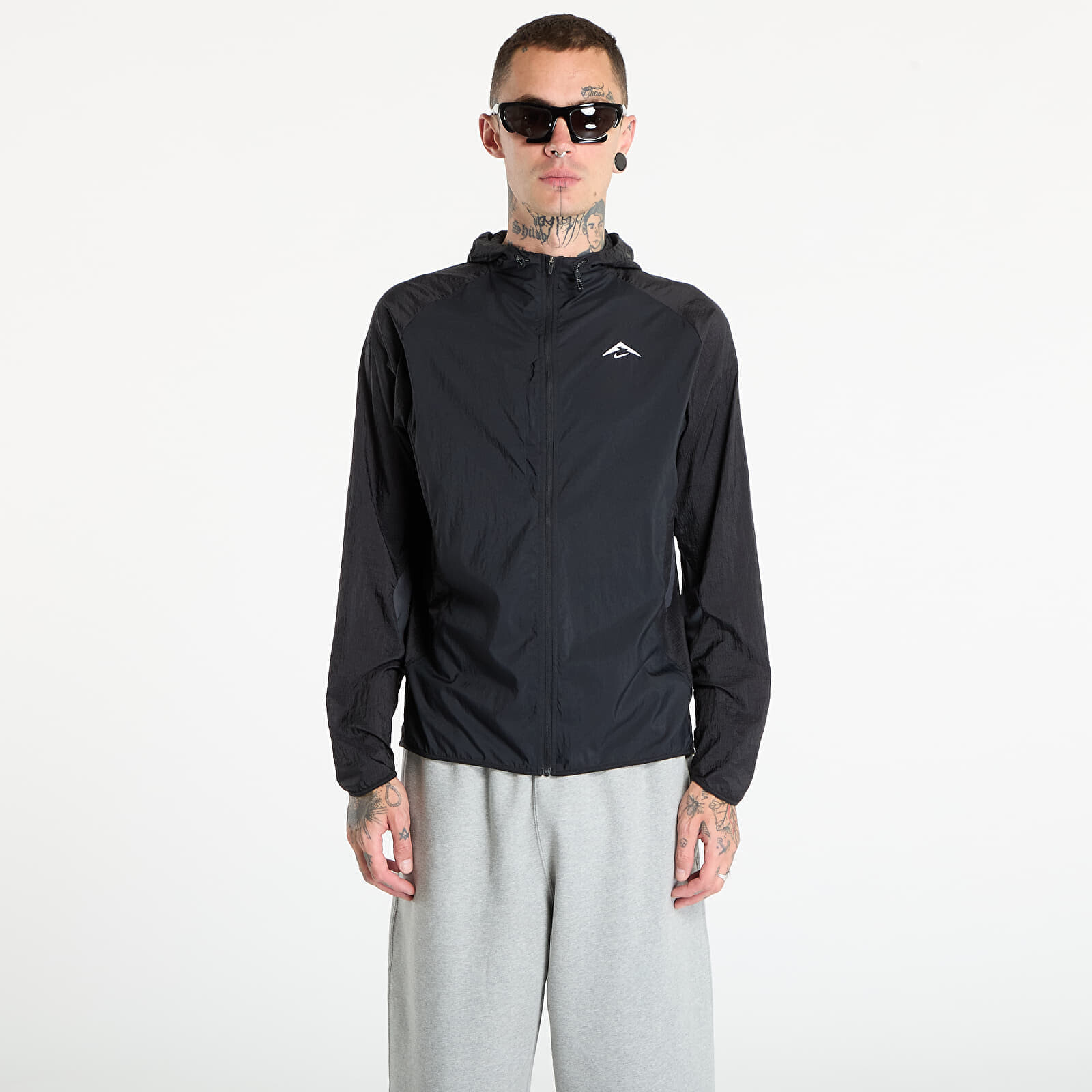 Bunda Nike Trail Aireez Men's Running Jacket Black/ Anthracite/ Summit White L
