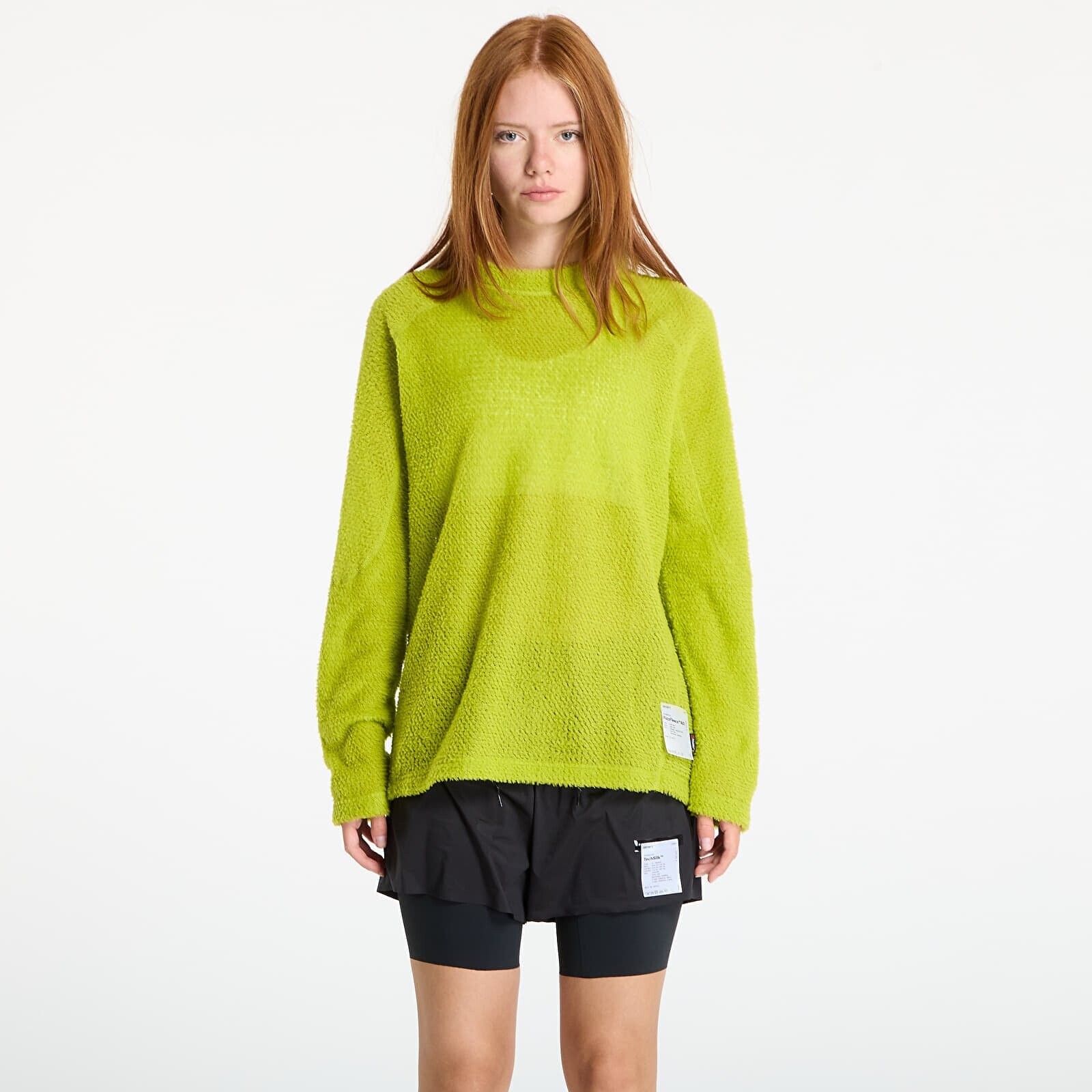 Tričko Satisfy FuzzFleece AD Long Tee UNISEX Grenoble Green M