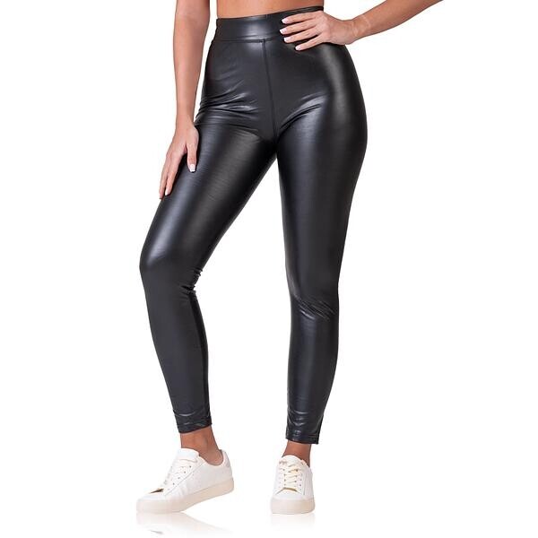 Bellinda 
LEATHEROPTIC LEGGINGS - Dámske legíny koženého vzhľadu - čierna