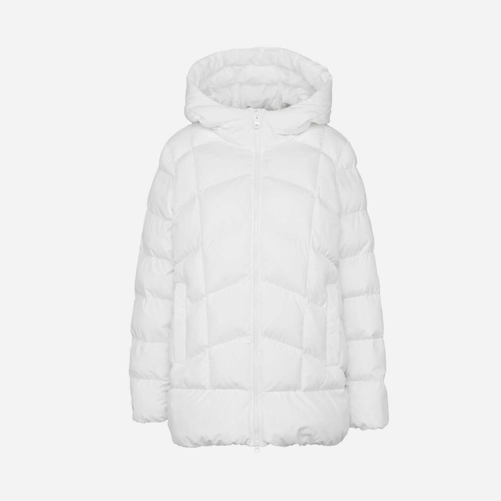 White women's down jacket Geox Anylla - Women's