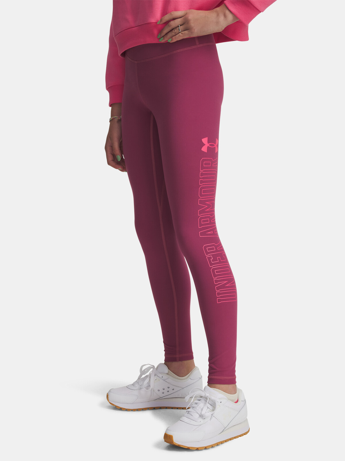 Girls' leggings Under Armour UA Motion Branded Legging-RED - Girls