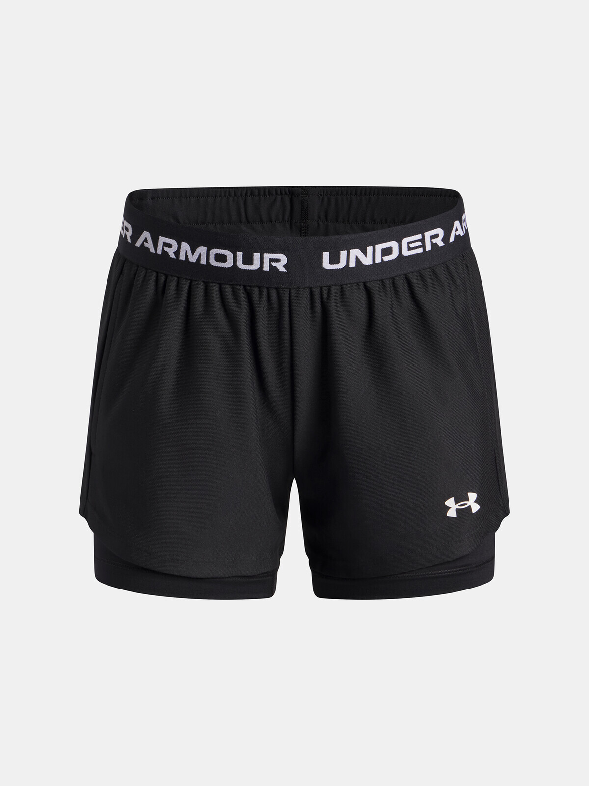 Girls' shorts Under Armour UA Tech Play Up 2n1 Short-BLK - Girls