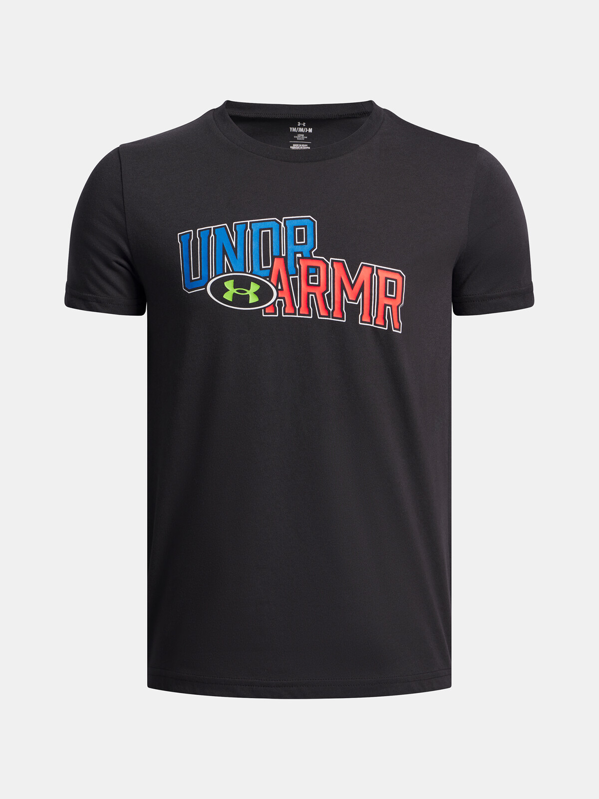 Boys' T-shirt Under Armour UA OVERLAY WM SS-BLK - Boys