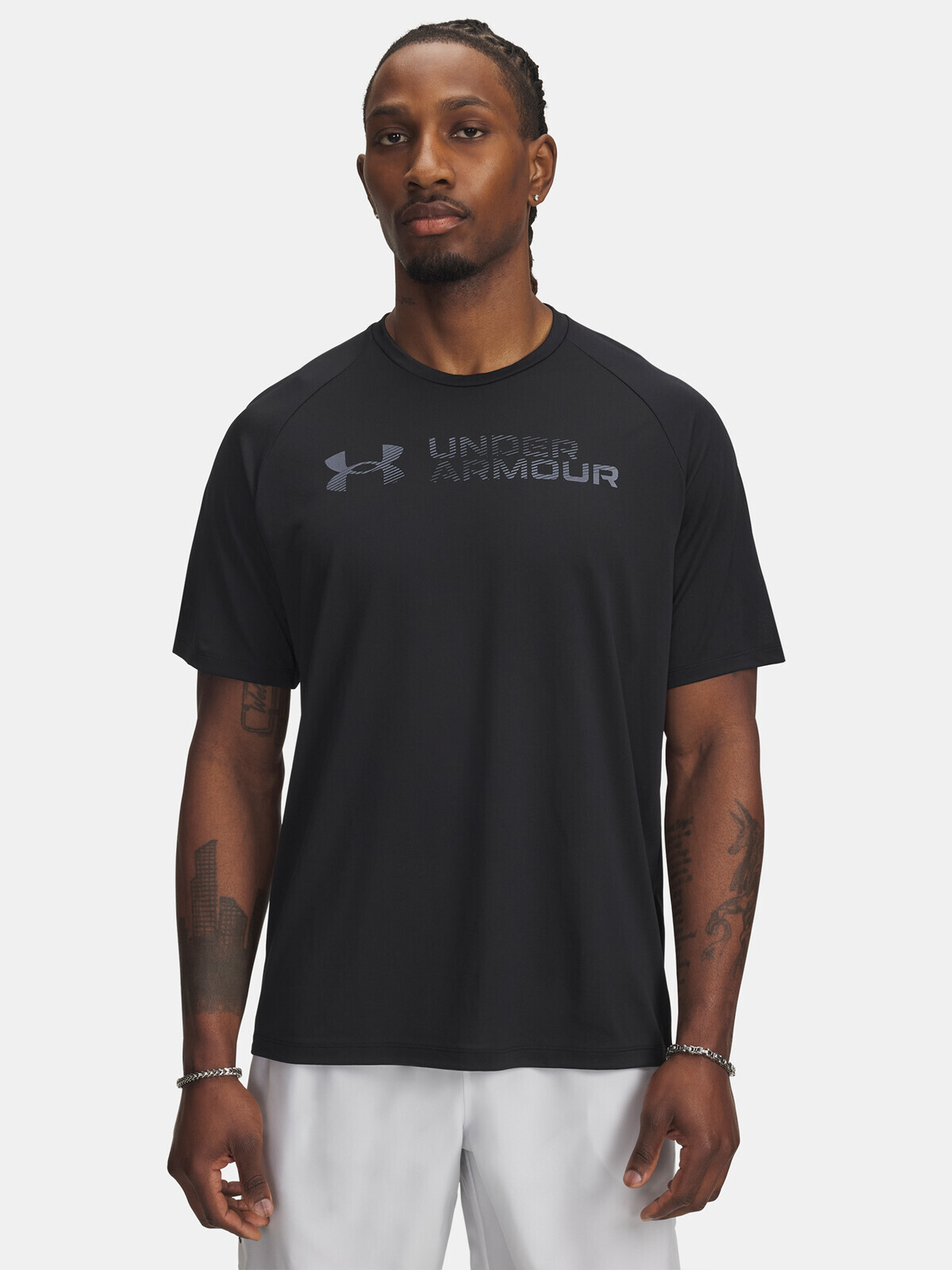 Men's T-shirt Under Armour UA Tech Reflective SS-BLK - Men's